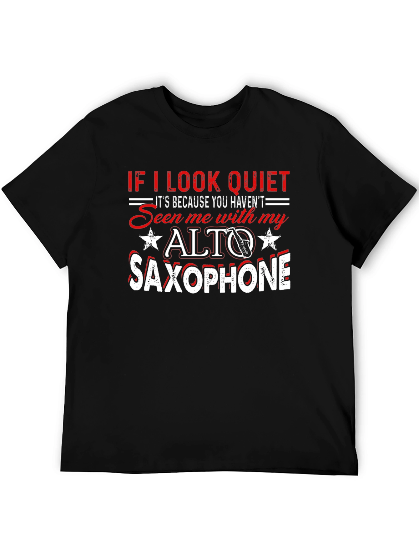 Alto Saxophone T-Shirt - Quiet Musician Tee
