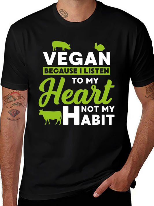 Vegan Heart T-Shirt - Listen to Your Heart!