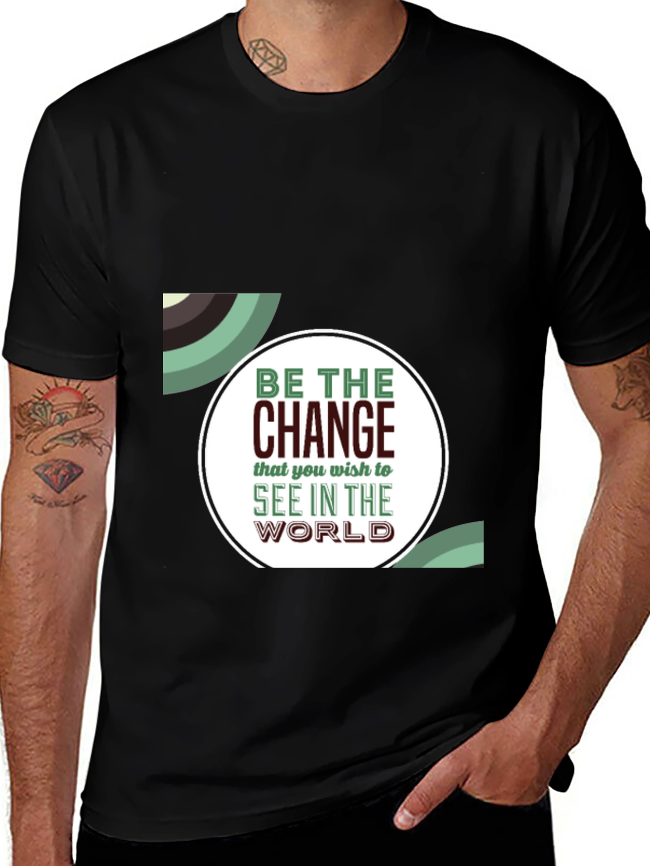 Be the Change Graphic T-Shirt - Stylish Motivational Tee