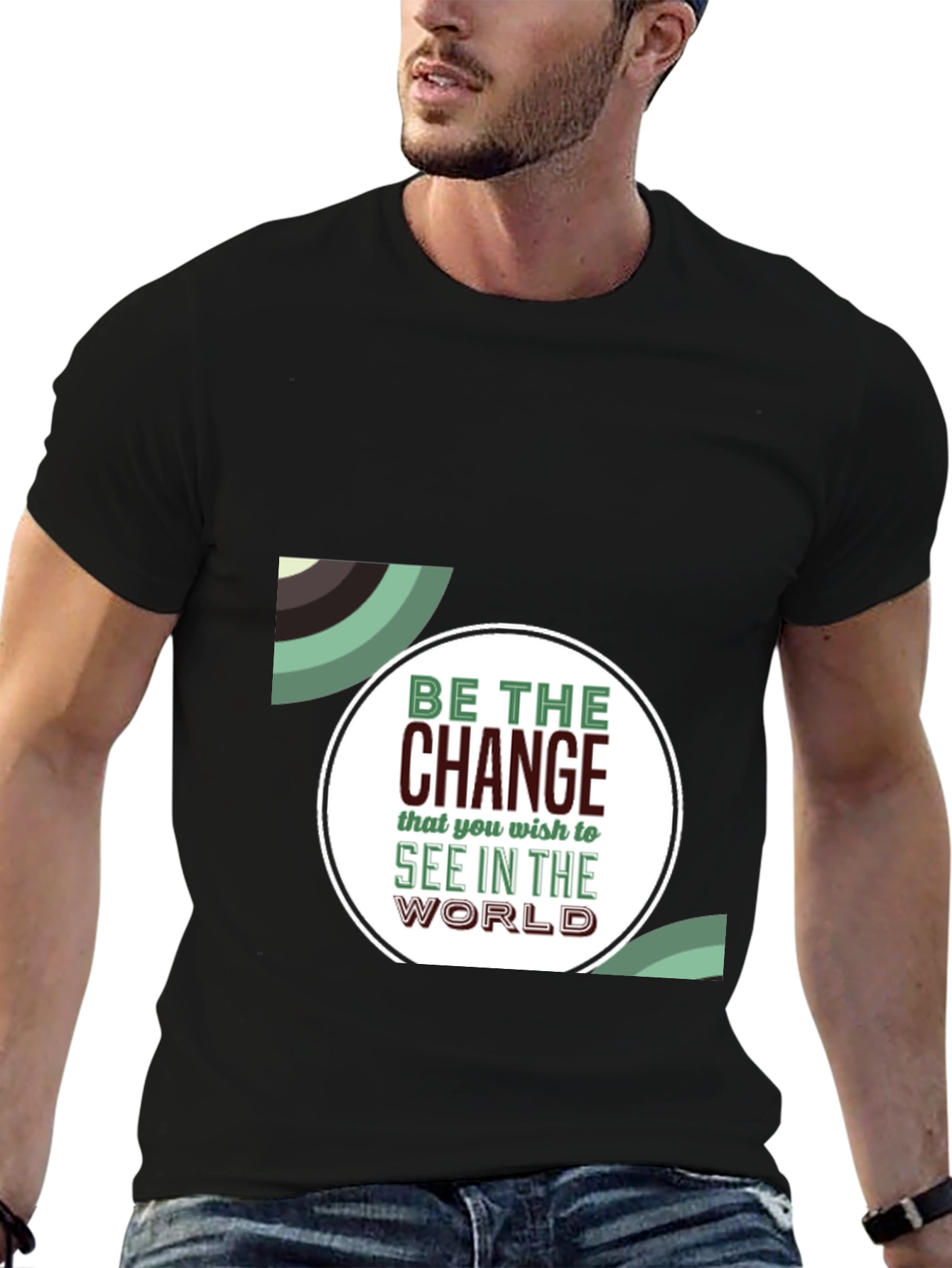 Be the Change Graphic T-Shirt - Stylish Motivational Tee