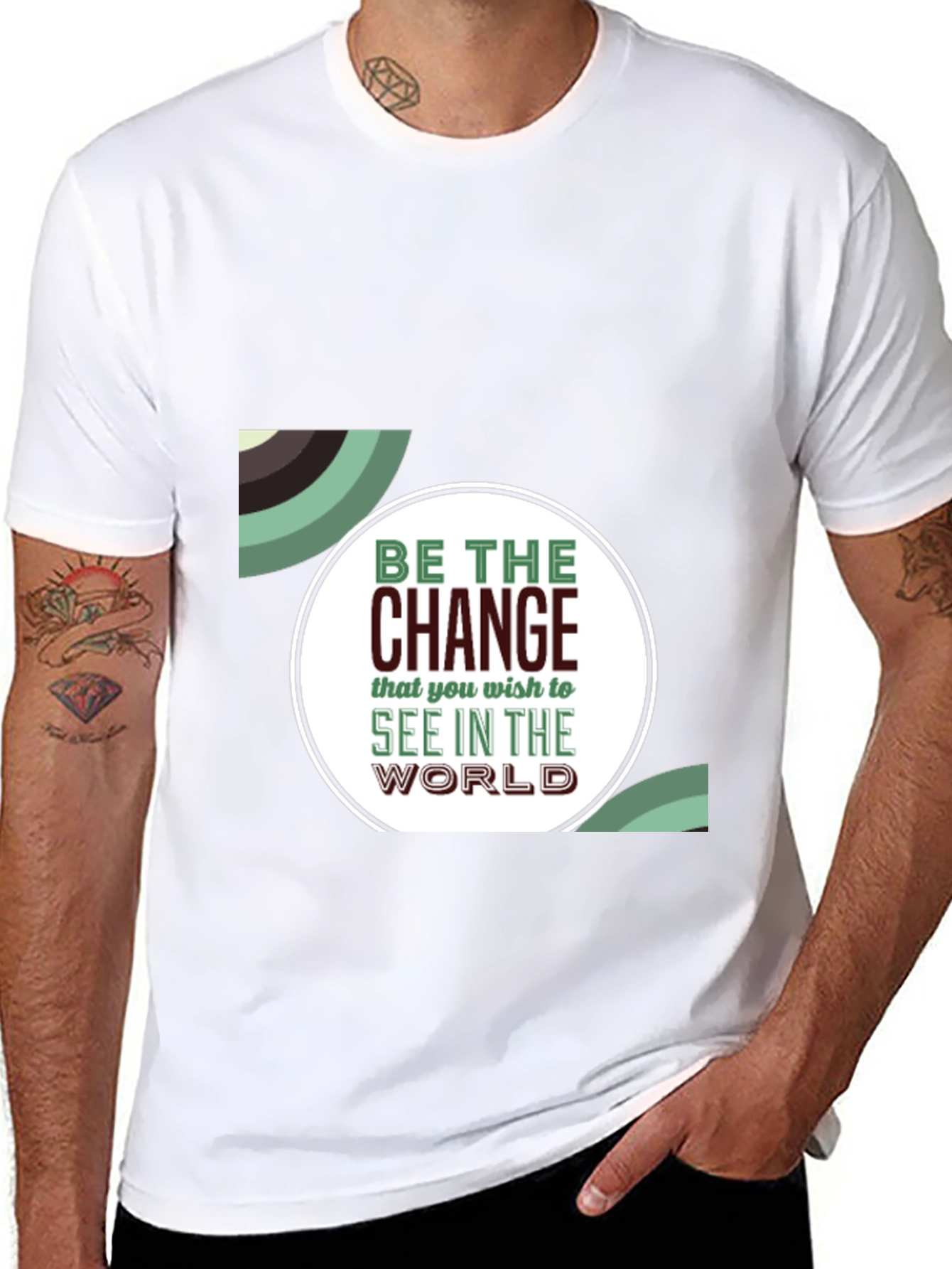 Be the Change Graphic T-Shirt - Stylish Motivational Tee
