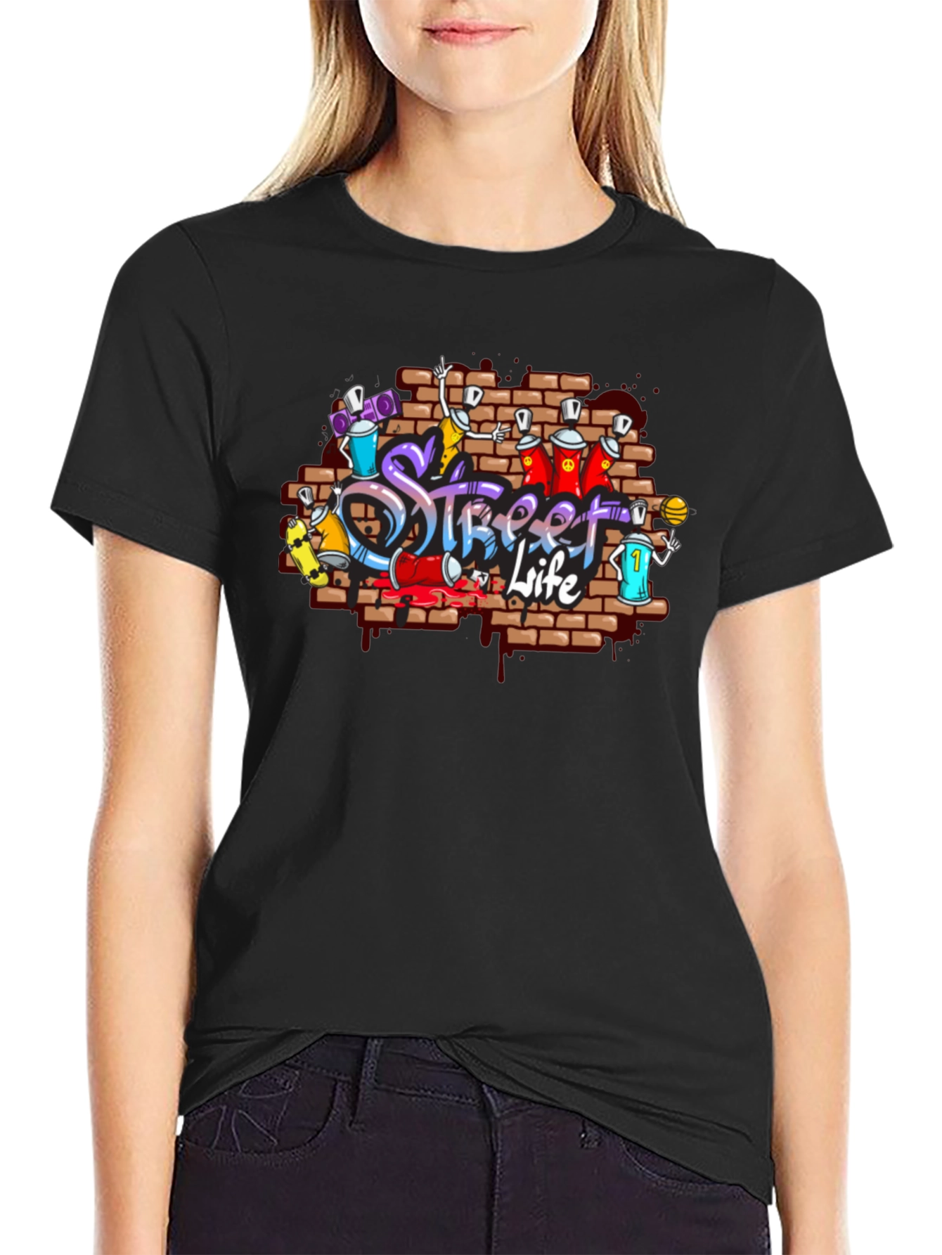 Street Life Graffiti T-Shirt