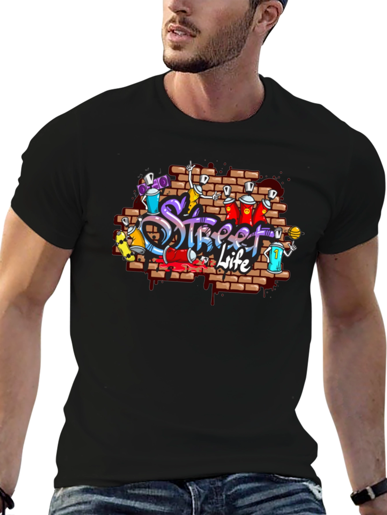 Street Life Graffiti T-Shirt