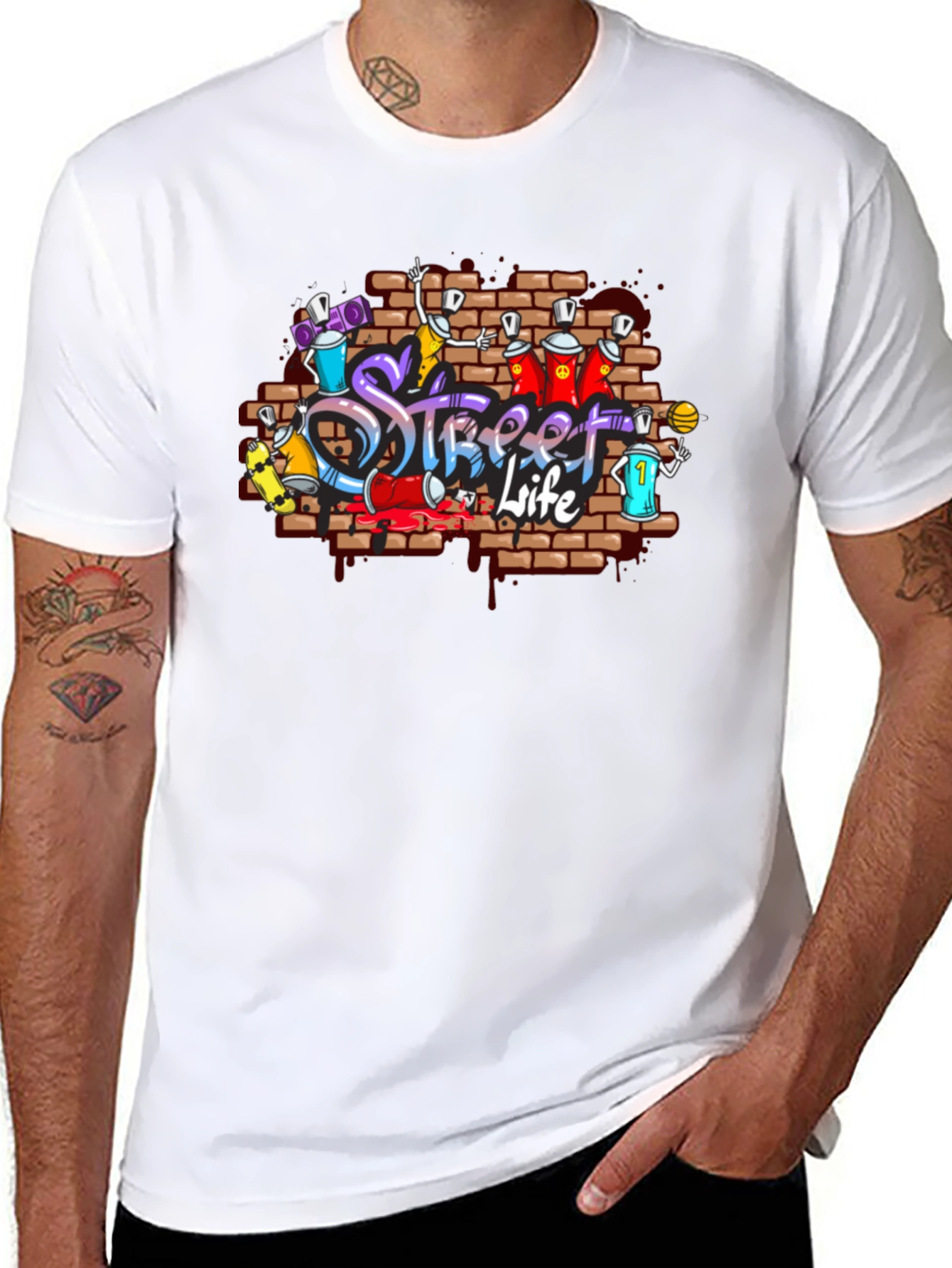 Street Life Graffiti T-Shirt
