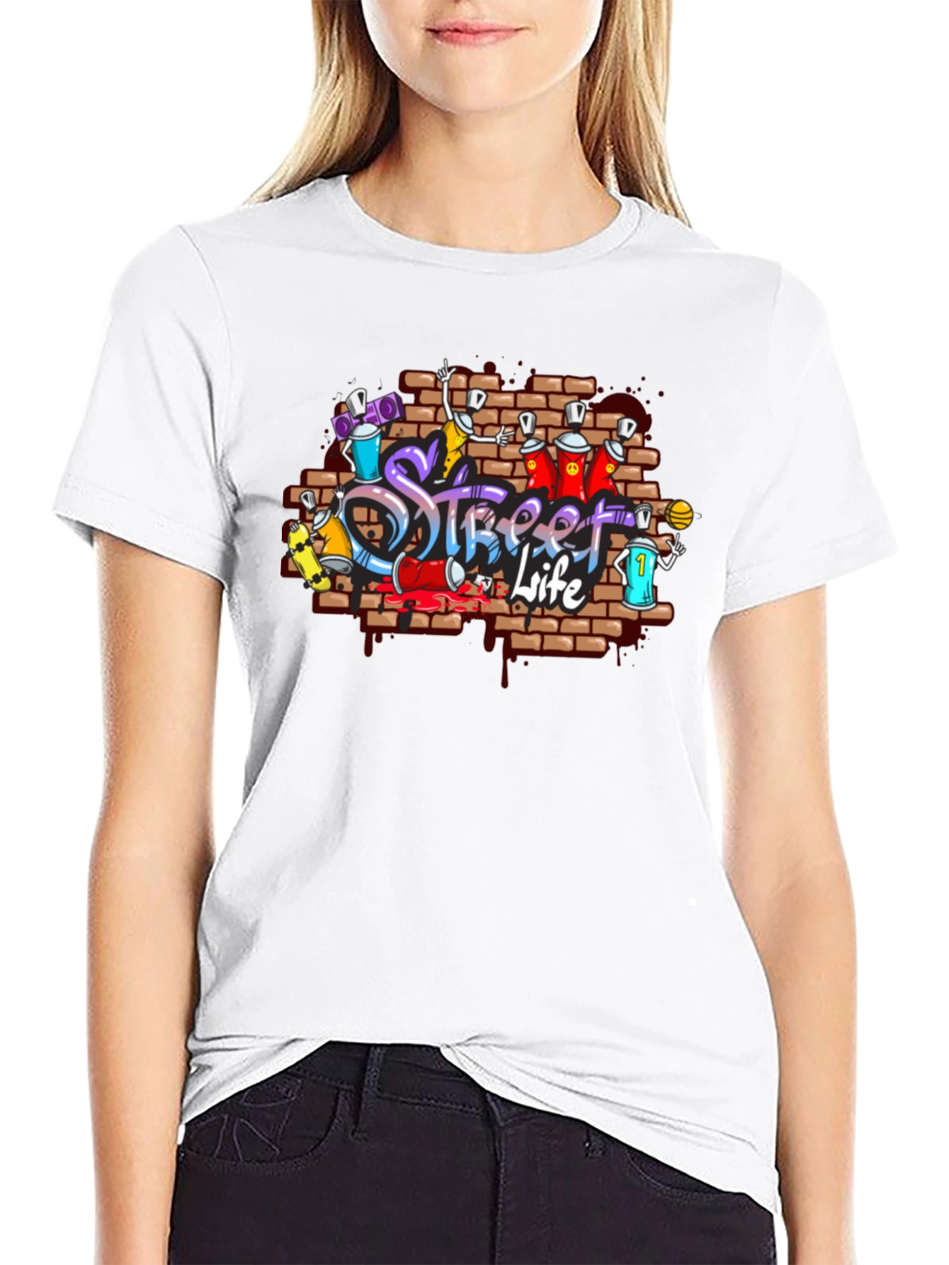 Street Life Graffiti T-Shirt