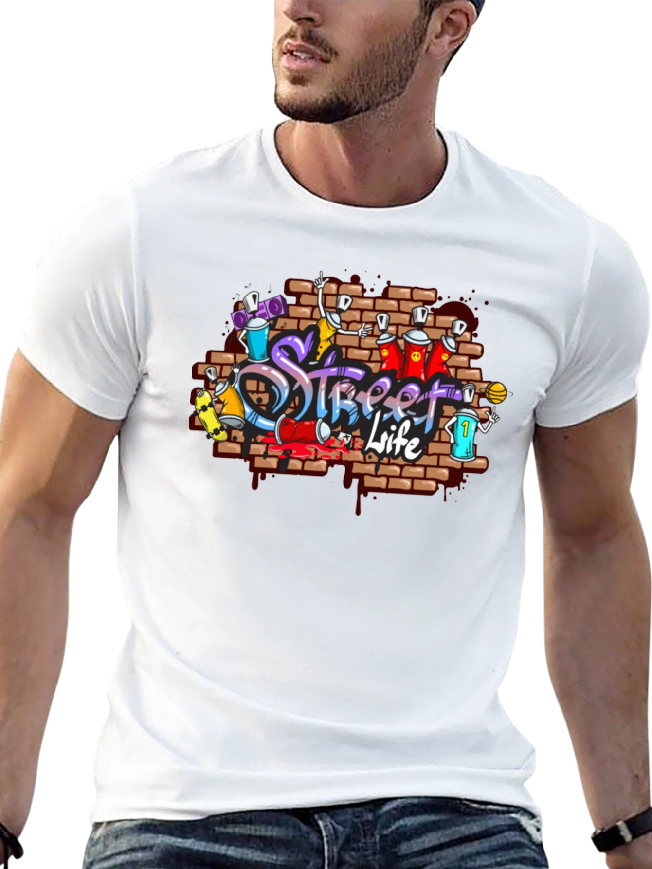 Street Life Graffiti T-Shirt