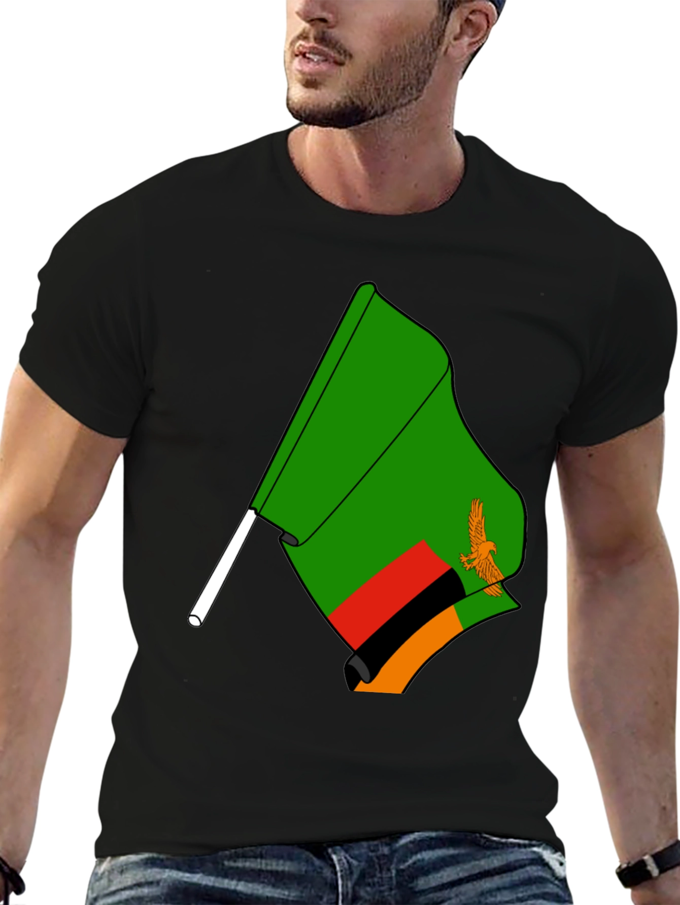 Zambia Flag Graphic T-Shirt