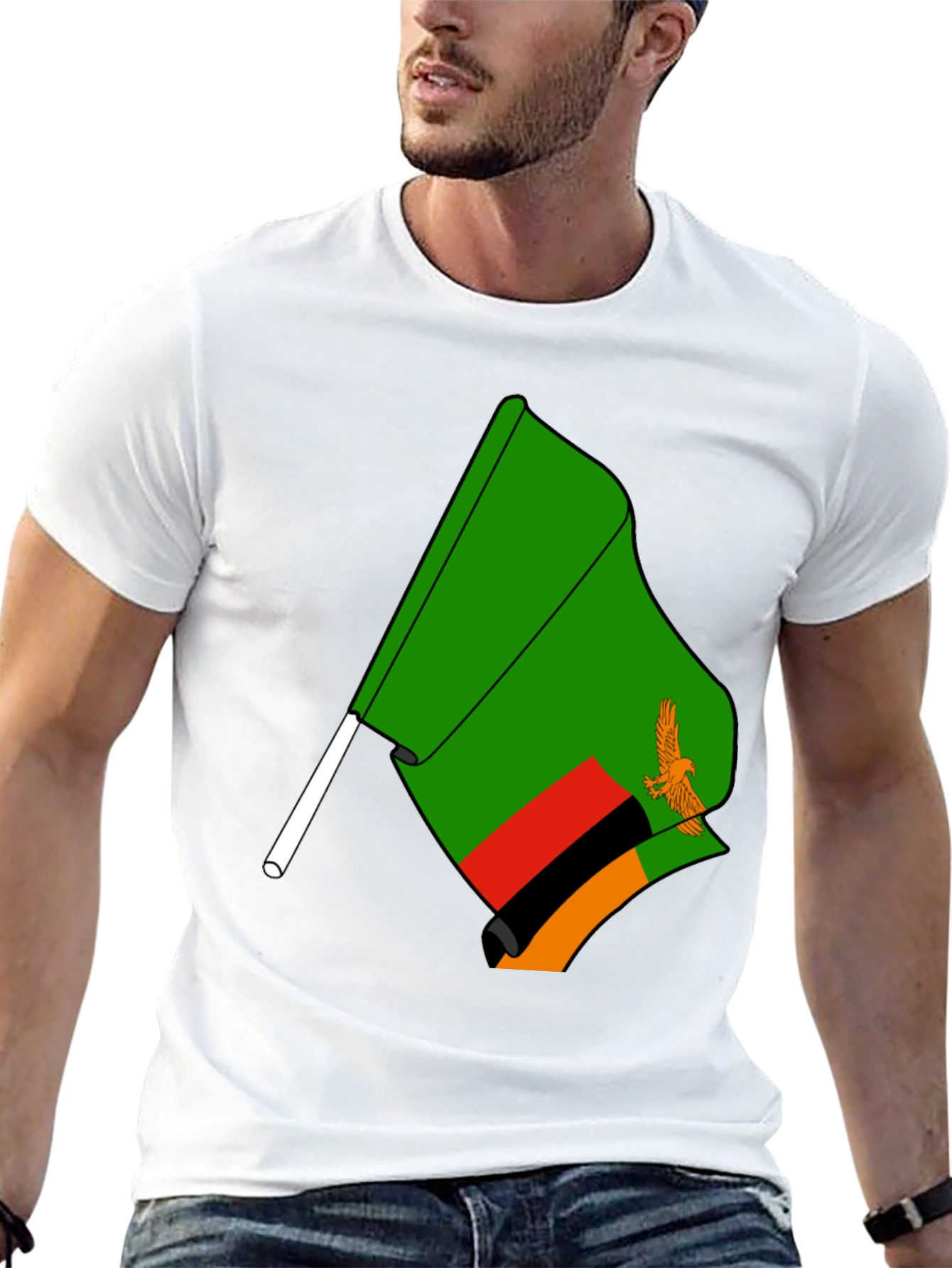 Zambia Flag Graphic T-Shirt