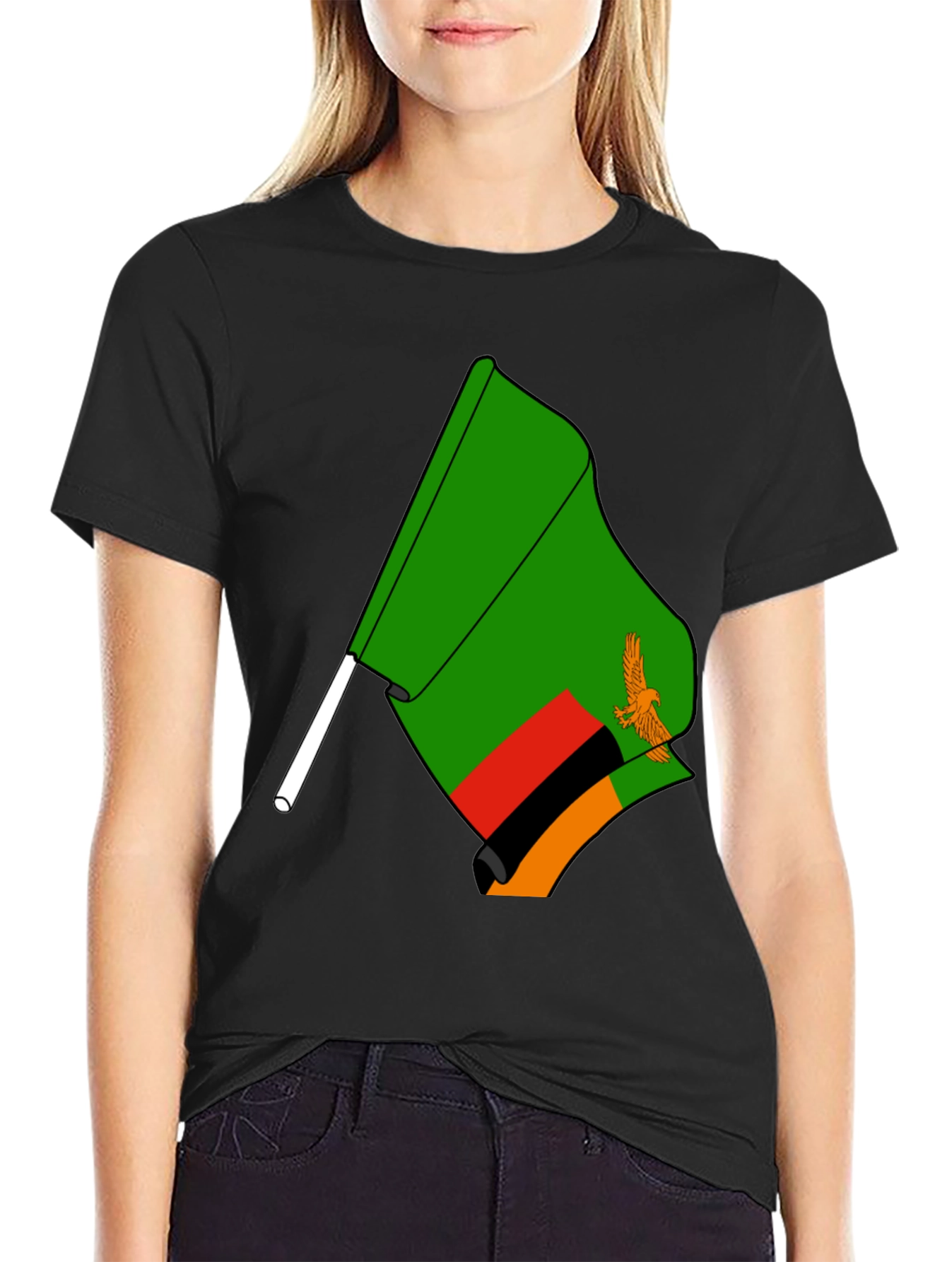 Zambia Flag Graphic T-Shirt