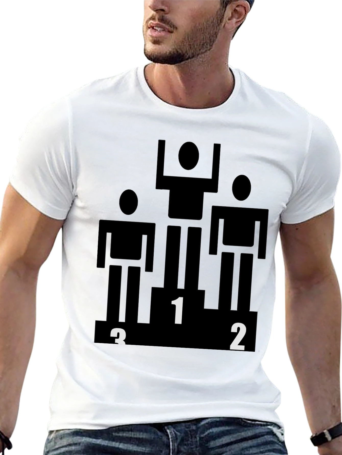 Winner Podium Graphic Black Tee