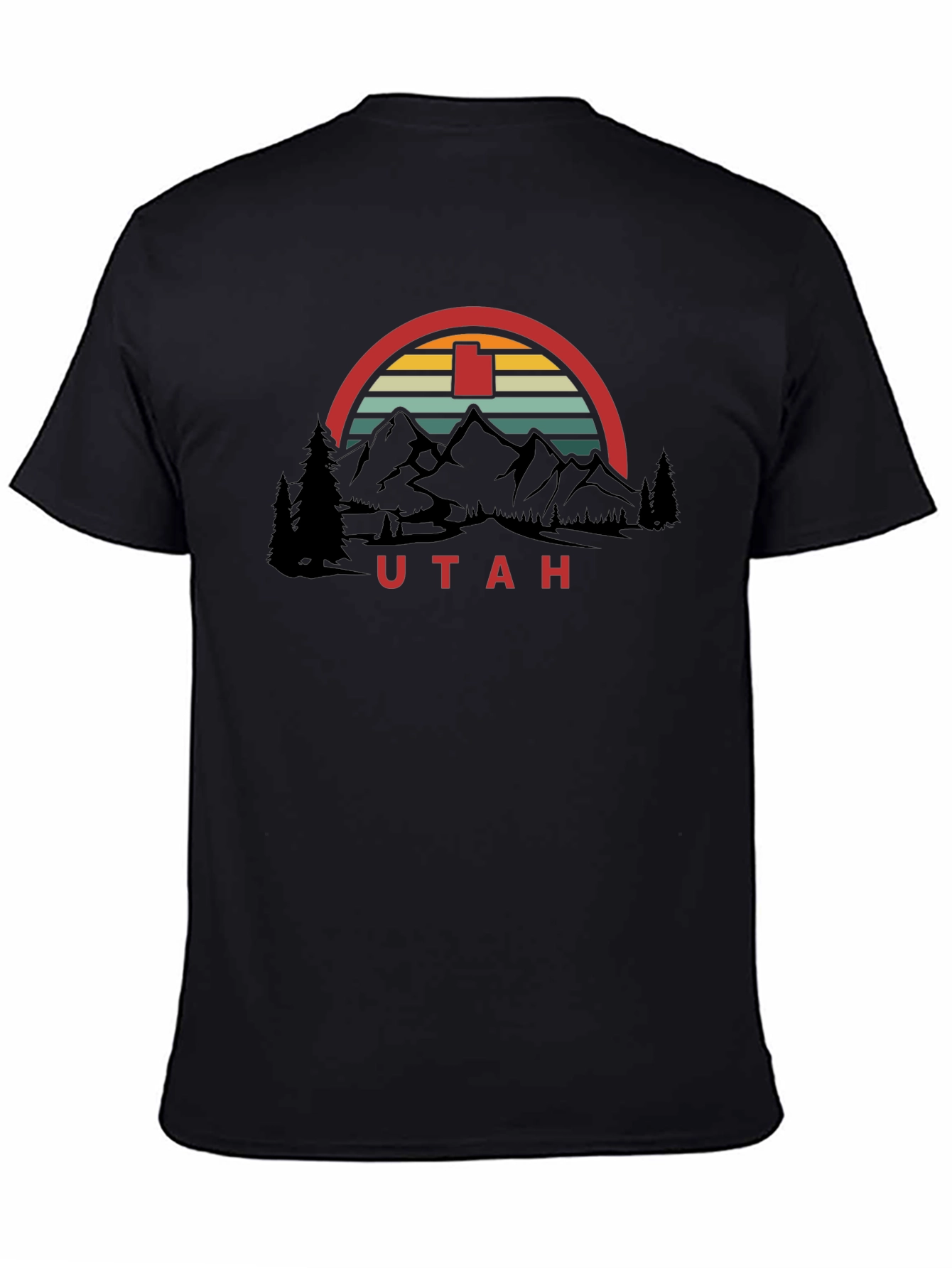 Utah Retro Graphic T-Shirt - Mountain Design