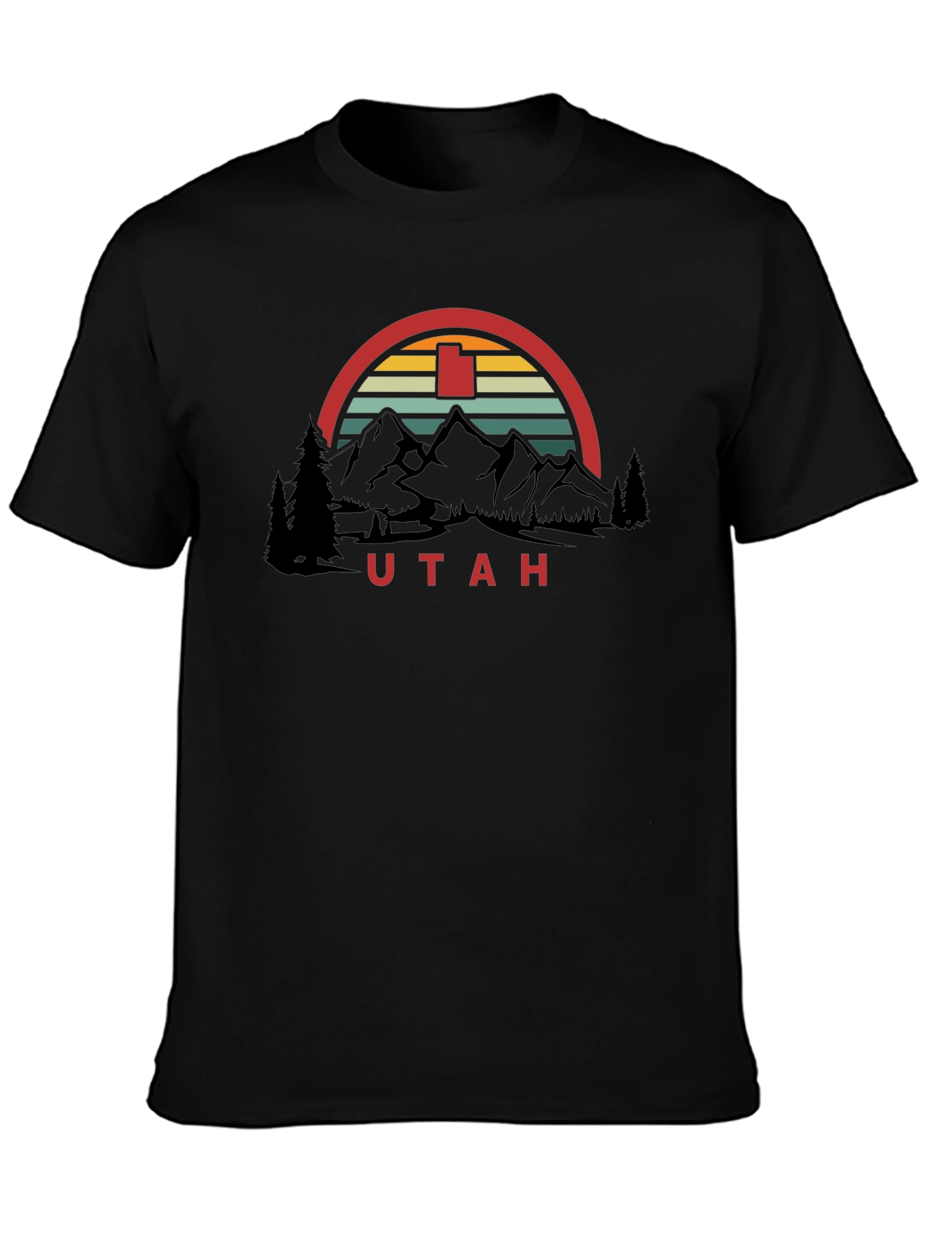 Utah Retro Graphic T-Shirt - Mountain Design