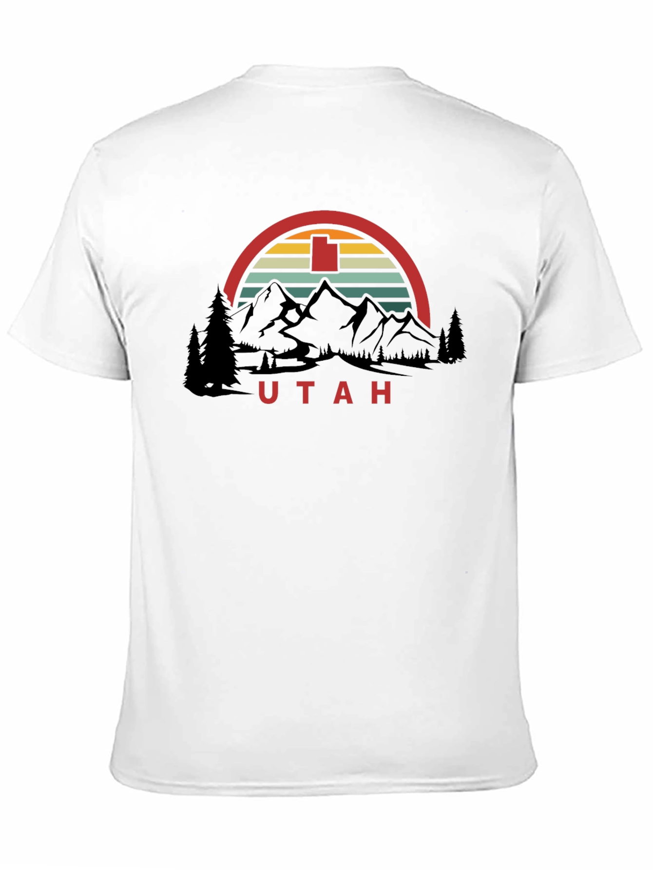 Utah Retro Graphic T-Shirt - Mountain Design