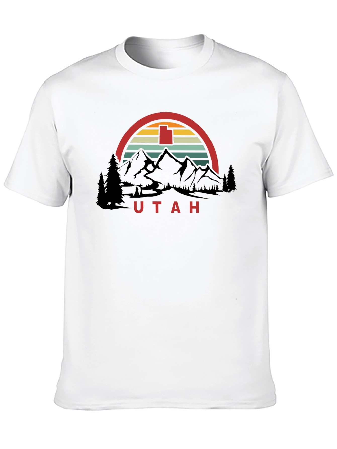 Utah Retro Graphic T-Shirt - Mountain Design