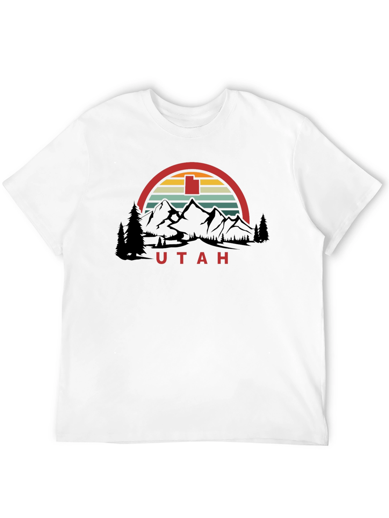 Utah Retro Graphic T-Shirt - Mountain Design