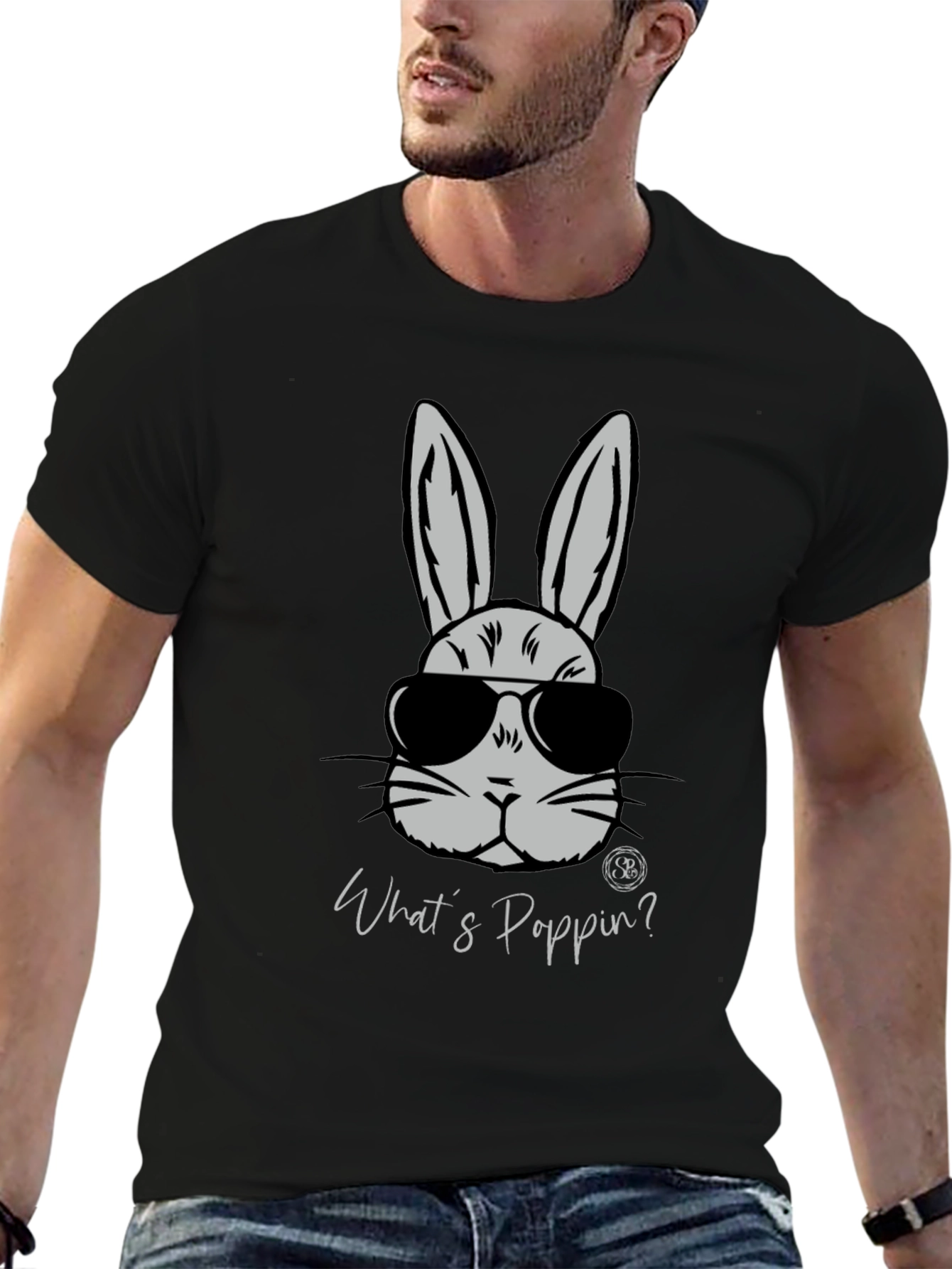 Cool Bunny Graphic T-Shirt