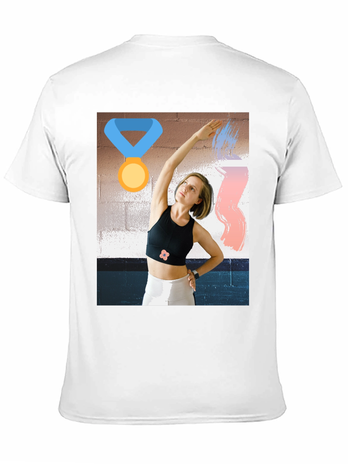 Unique Graphic Tee - Athletic Woman Design