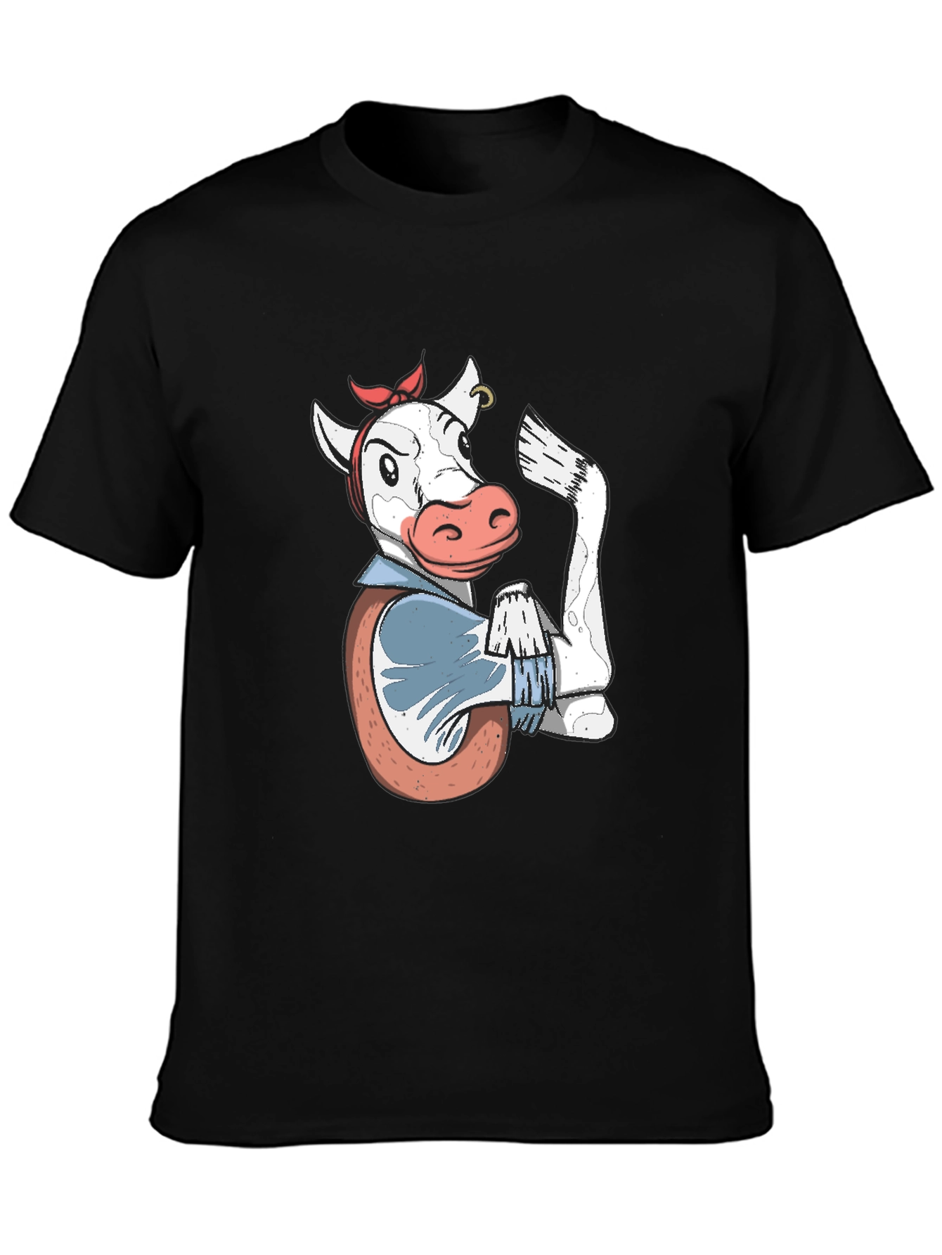 Cowgirl Power T-Shirt - Black Cotton Tee