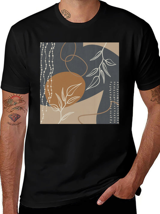 Abstract Art Graphic Tee - Modern Casual Style