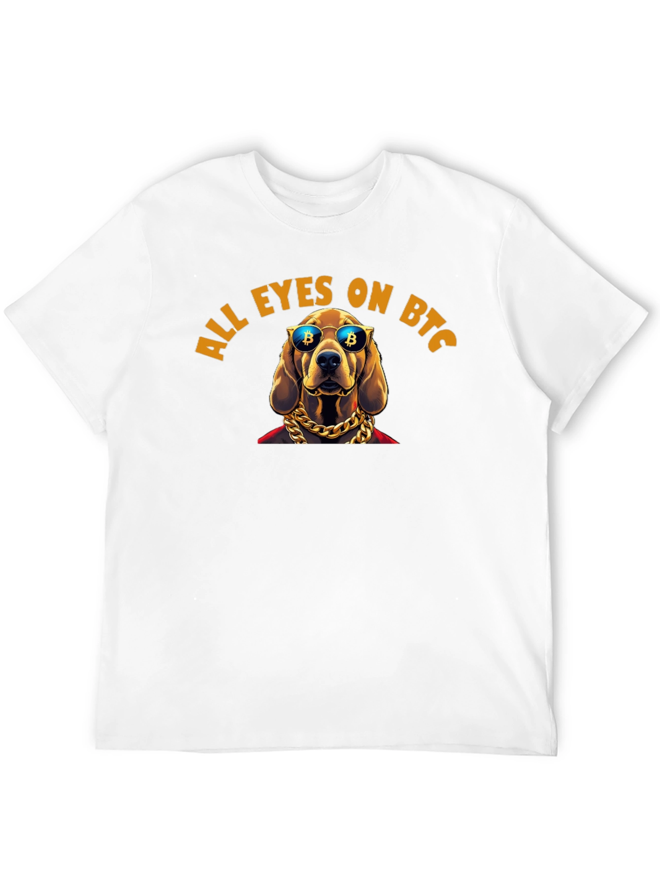 All Eyes On BTC Dog T-Shirt Crypto Fashion