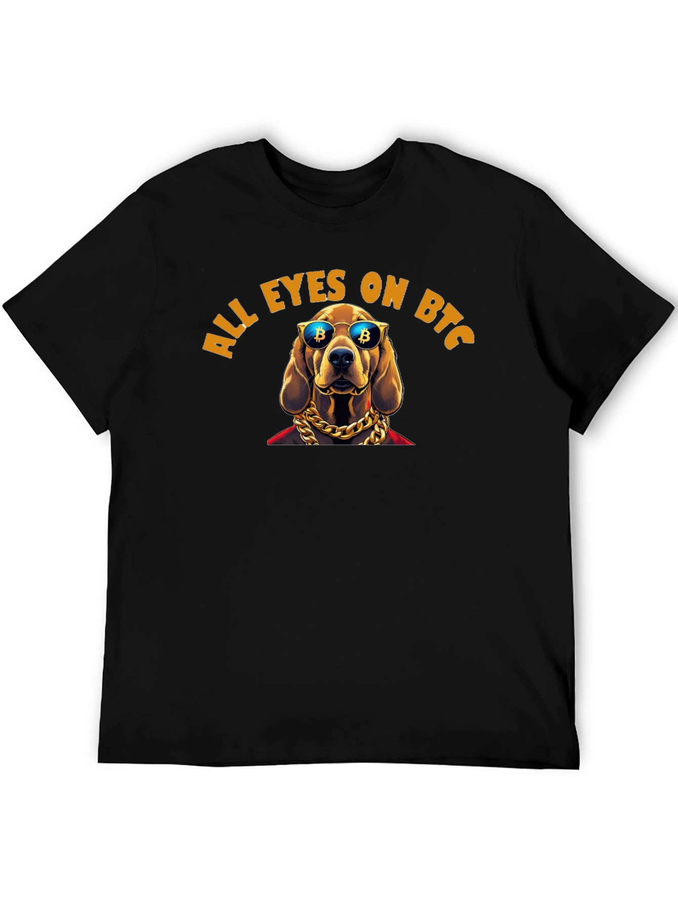 All Eyes On BTC Dog T-Shirt Crypto Fashion