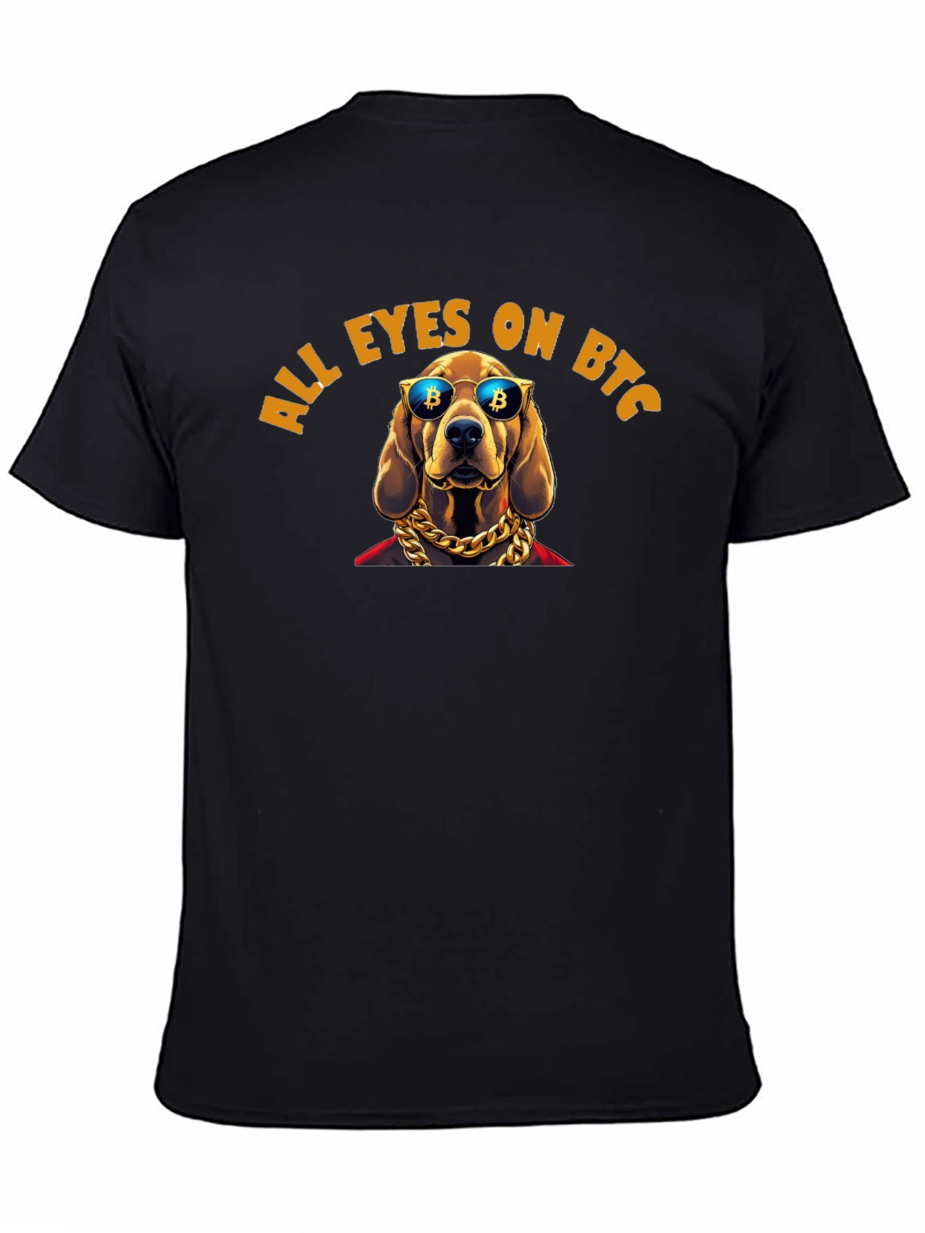 All Eyes On BTC Dog T-Shirt Crypto Fashion