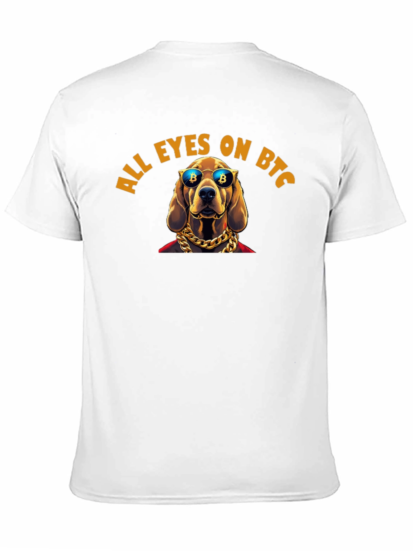 All Eyes On BTC Dog T-Shirt Crypto Fashion