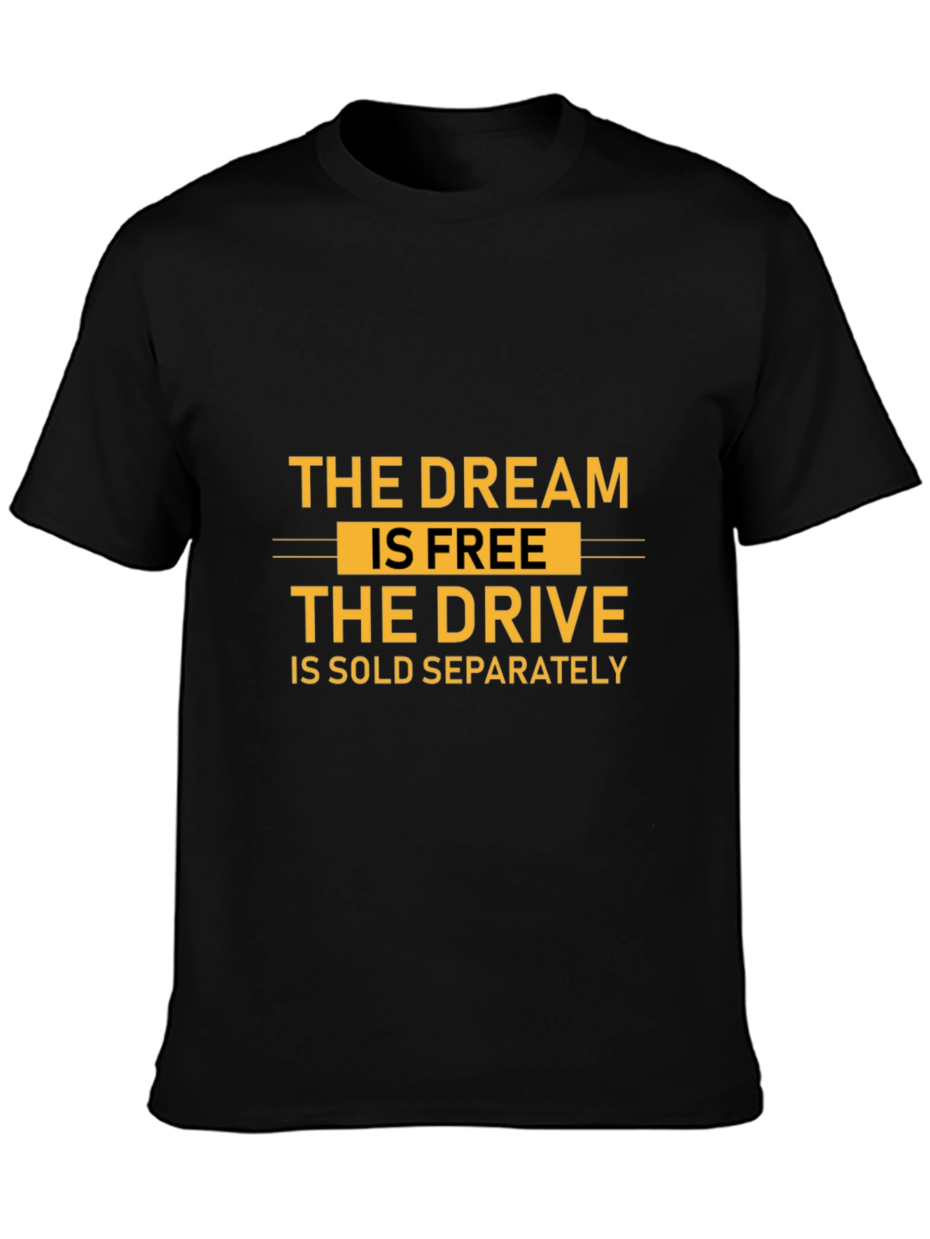 The Dream is Free Graphic T-Shirt - Black