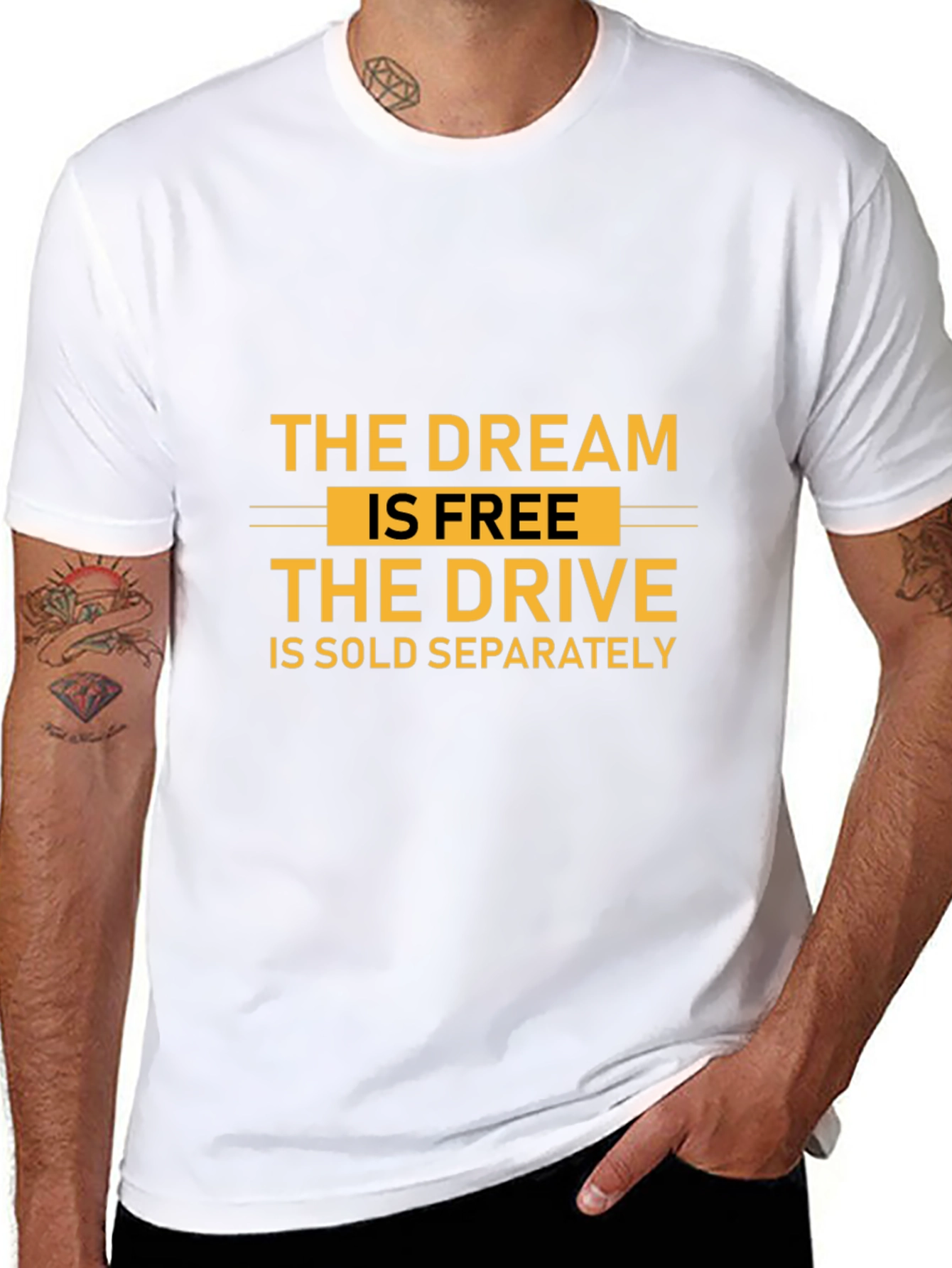 The Dream is Free Graphic T-Shirt - Black