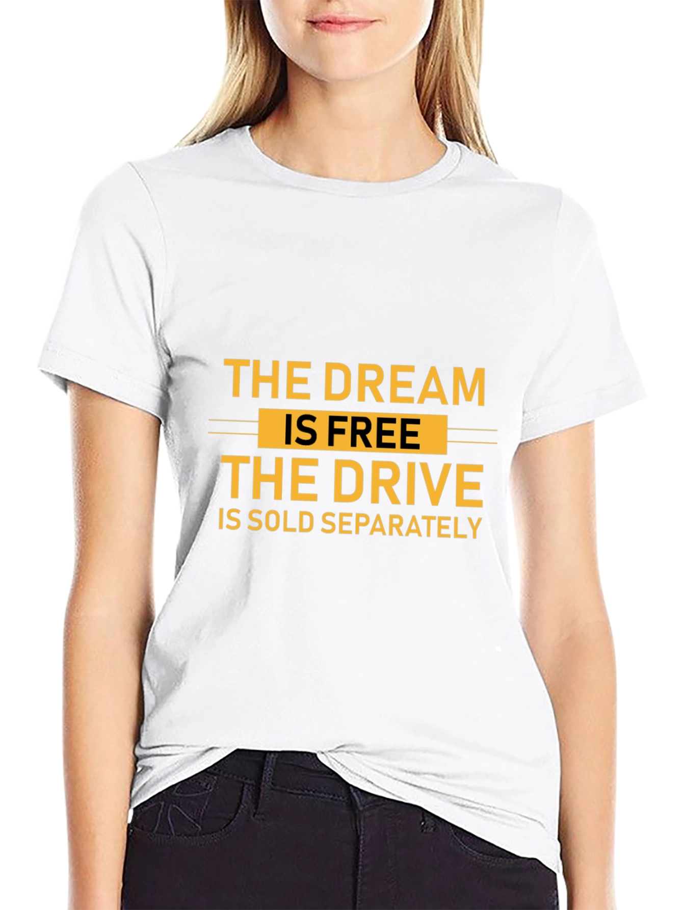 The Dream is Free Graphic T-Shirt - Black