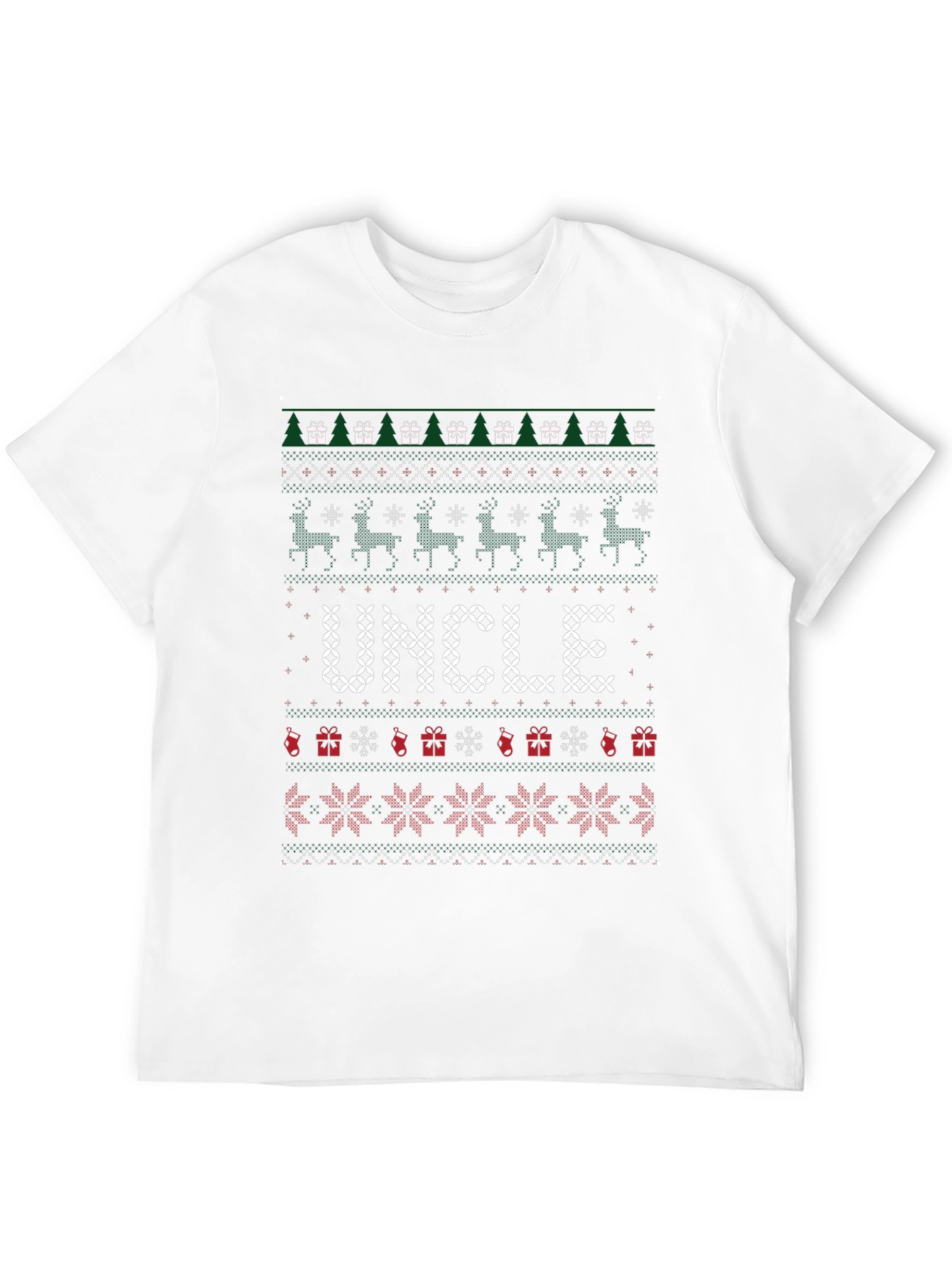 Ugly Christmas Sweater Uncle T-Shirt
