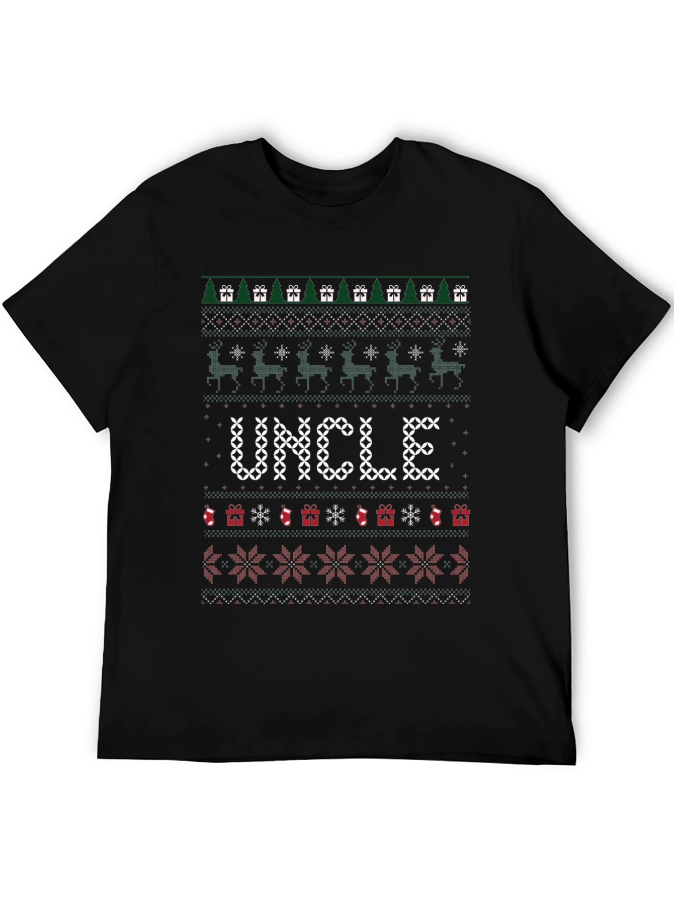 Ugly Christmas Sweater Uncle T-Shirt