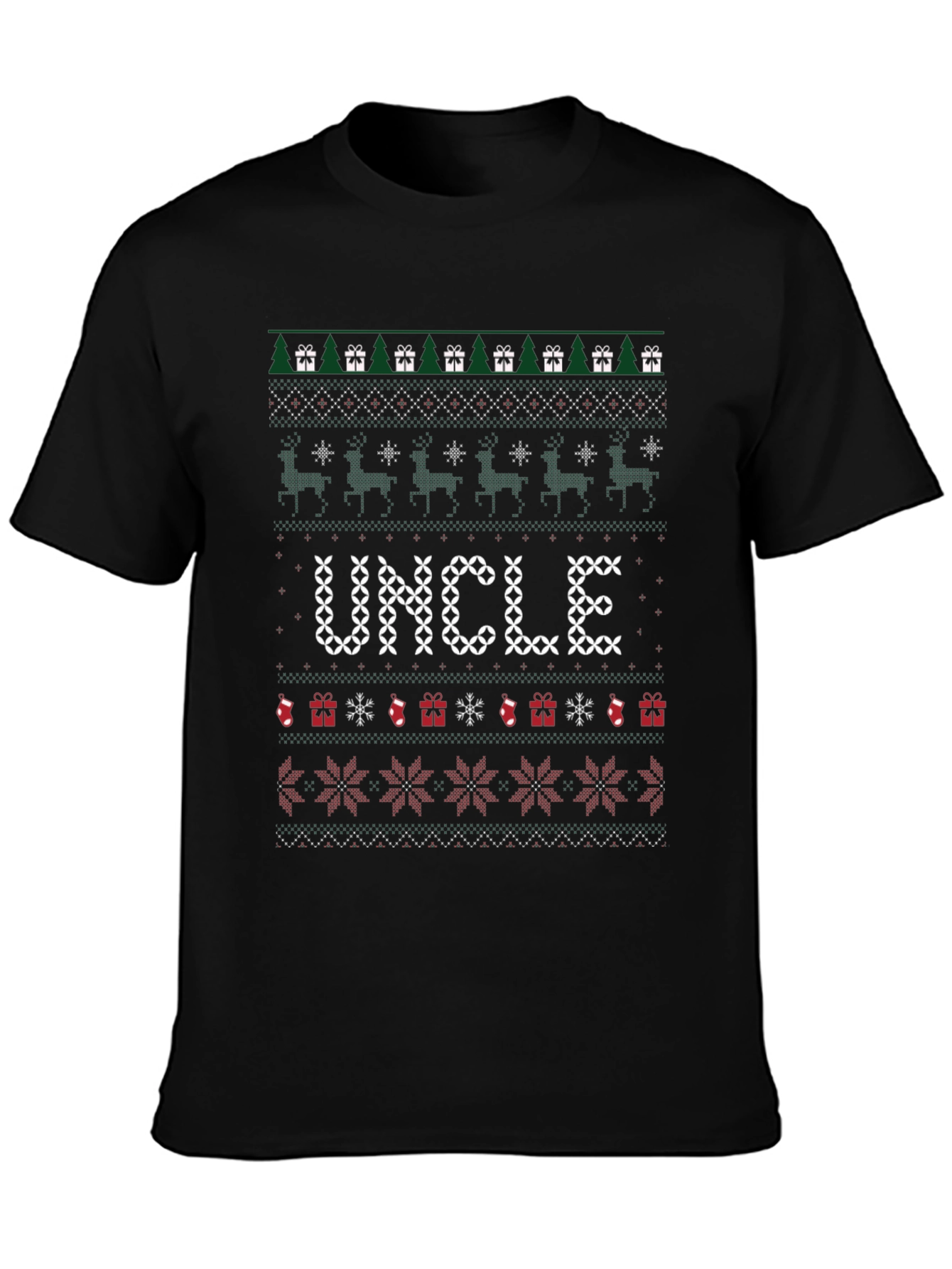Ugly Christmas Sweater Uncle T-Shirt
