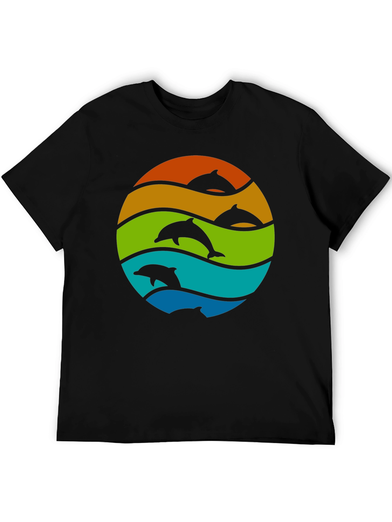 Dolphin Sunset T-Shirt - Stylish Graphic Tee