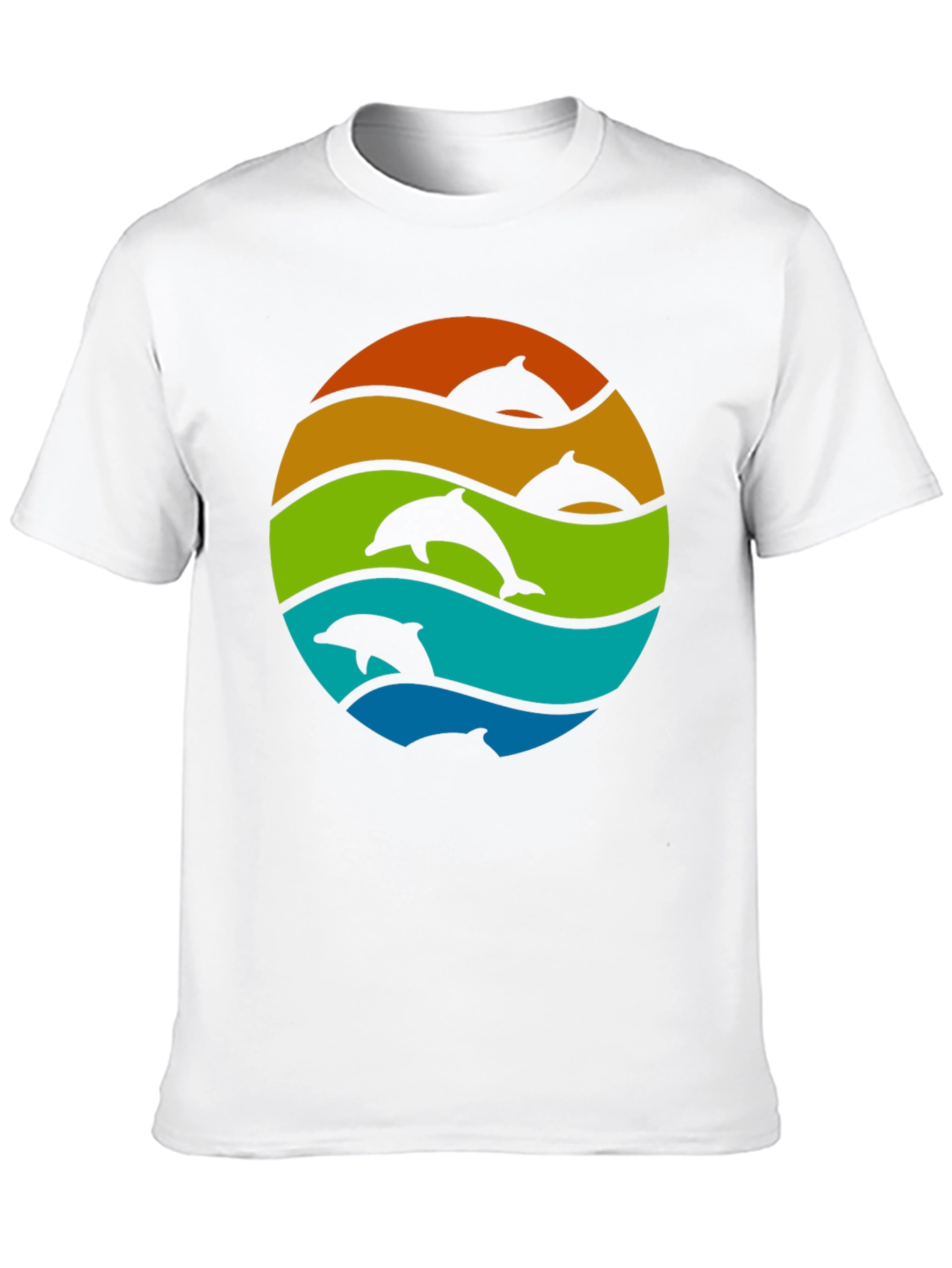 Dolphin Sunset T-Shirt - Stylish Graphic Tee