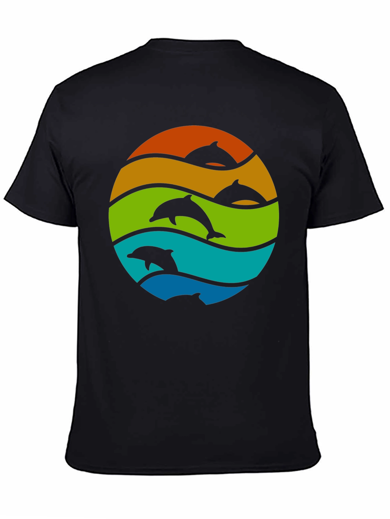 Dolphin Sunset T-Shirt - Stylish Graphic Tee