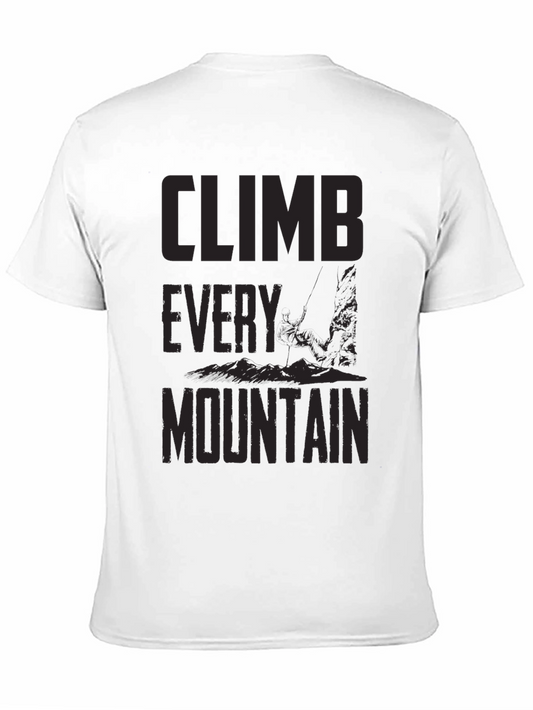 Climb Every Mountain Black Graphic Tee