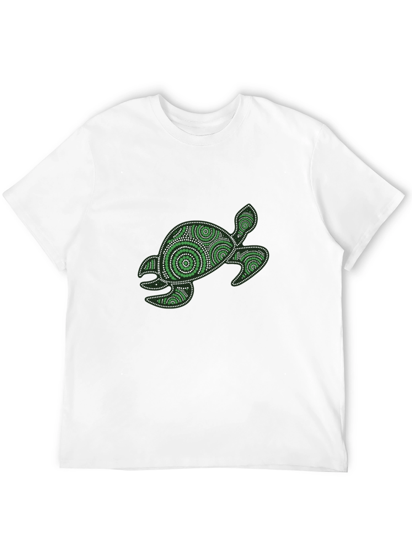 Turtle Graphic T-Shirt - Black Cotton Tee