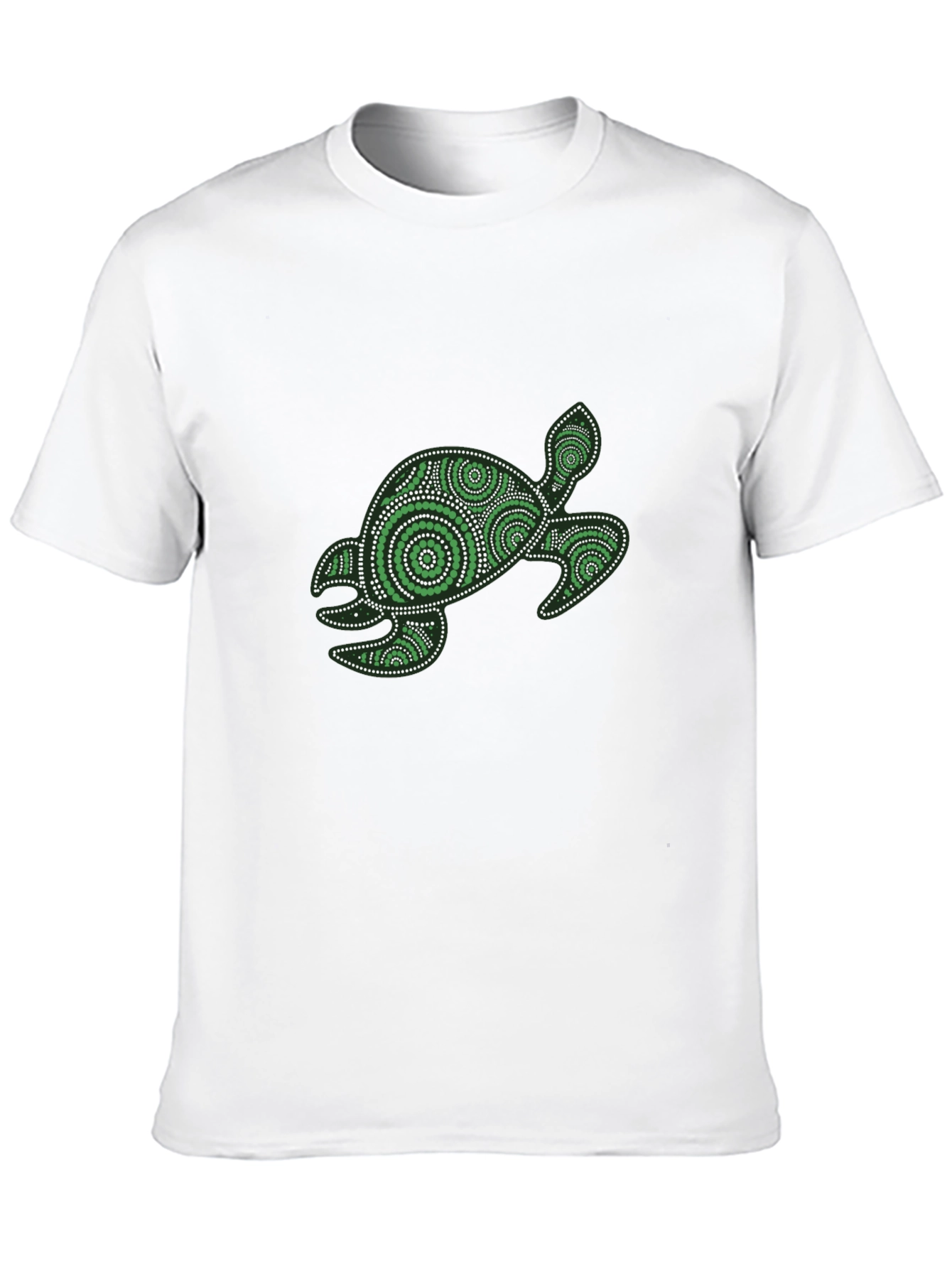 Turtle Graphic T-Shirt - Black Cotton Tee