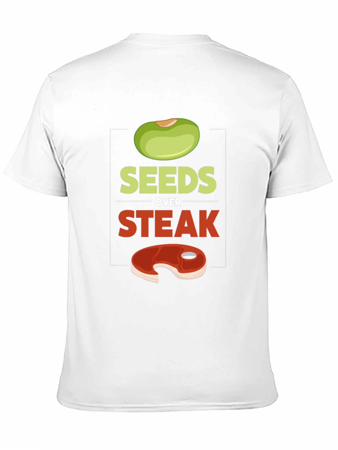 Seeds Over Steak Vegan Graphic T-Shirt