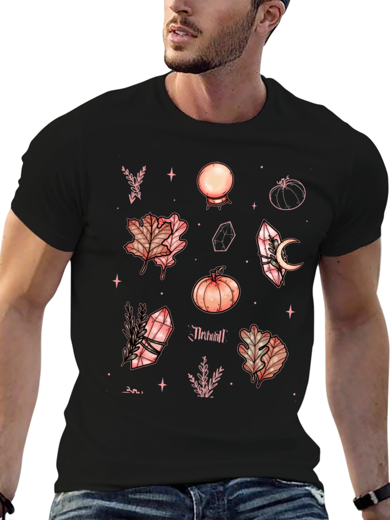 Autumnal Mystic Black T-Shirt