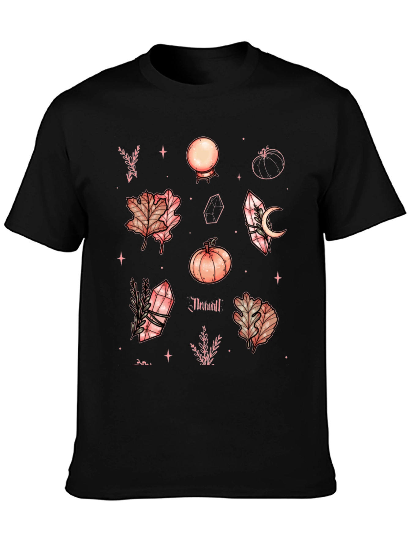 Autumnal Mystic Black T-Shirt