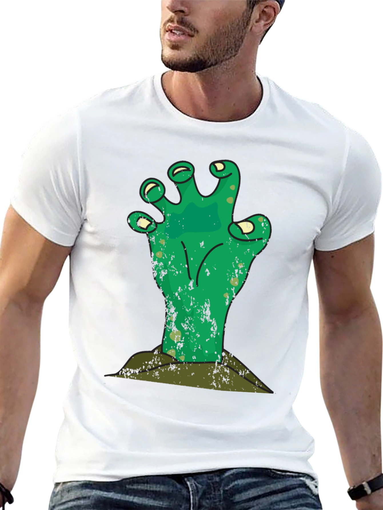 Zombie Hand Graphic Tee - Halloween T-Shirt