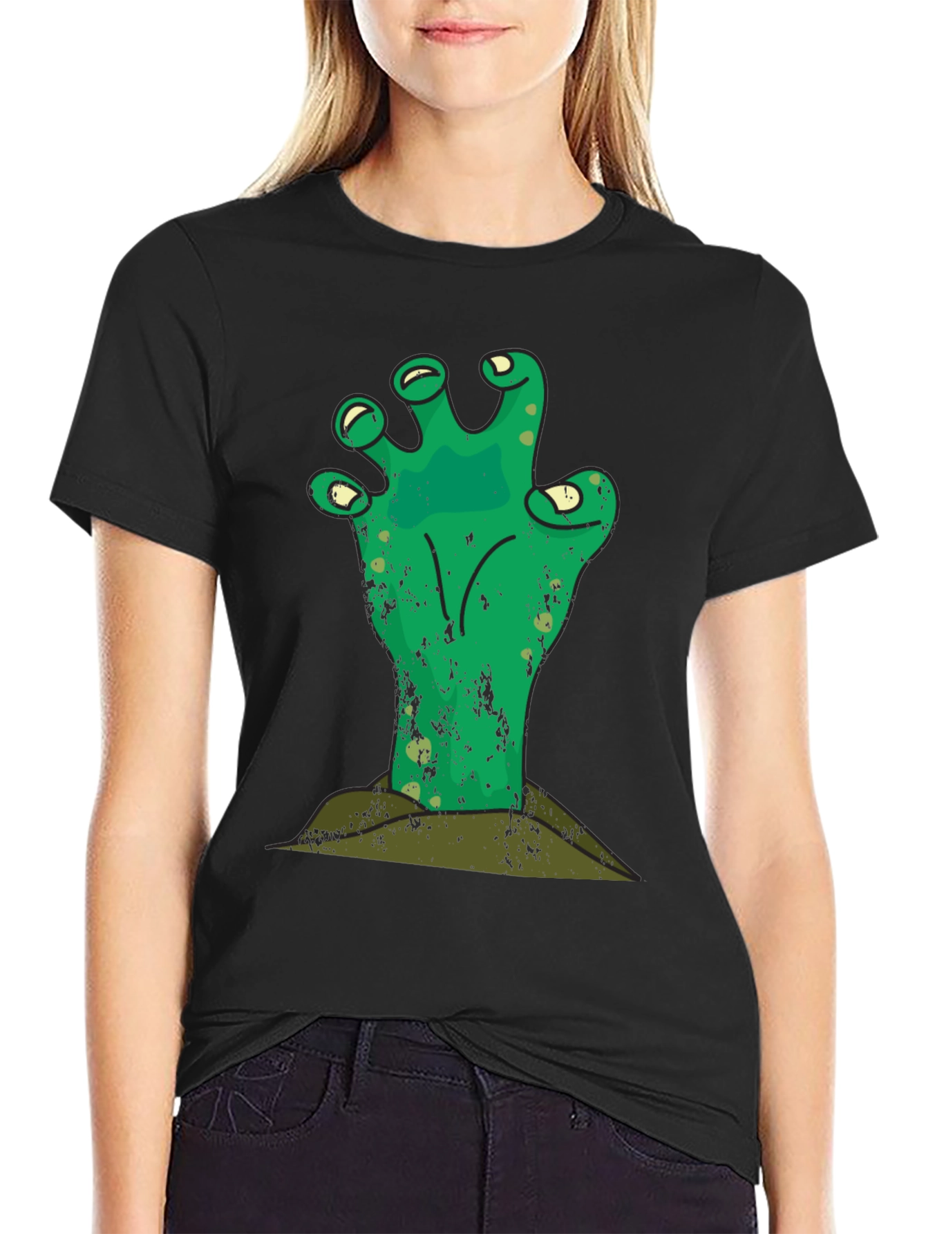 Zombie Hand Graphic Tee - Halloween T-Shirt