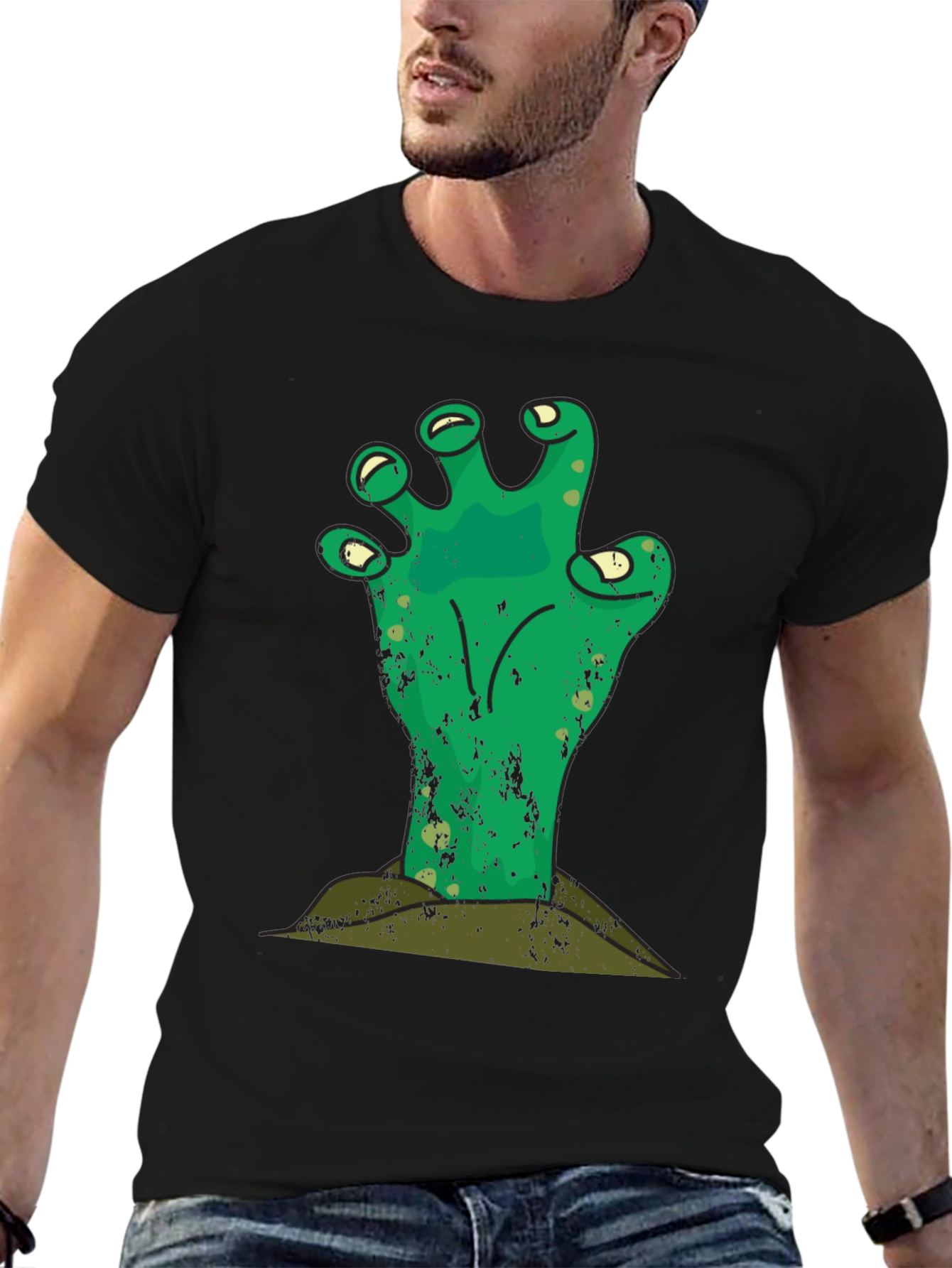 Zombie Hand Graphic Tee - Halloween T-Shirt