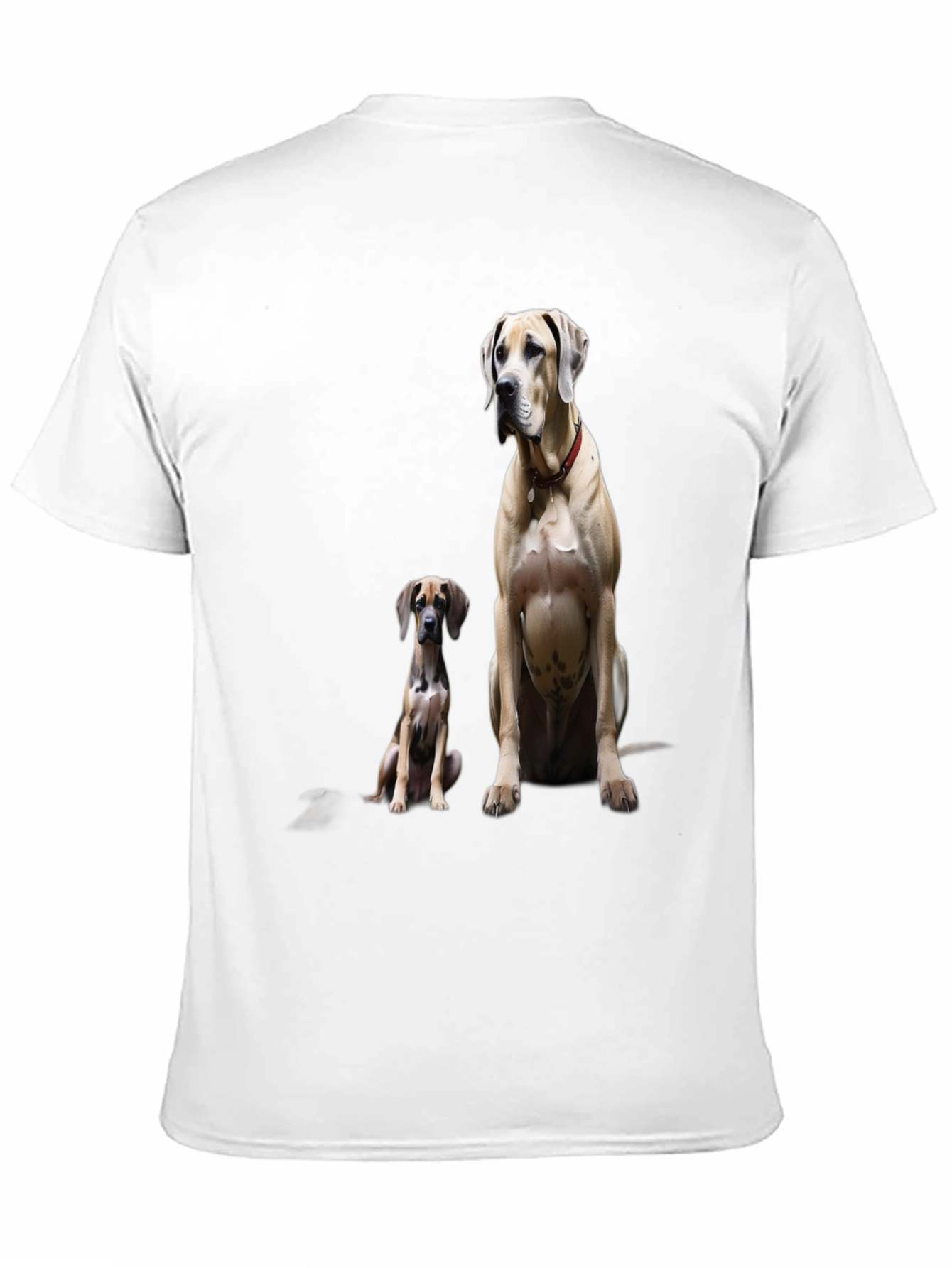 Dog Lovers Tee: Two Great Danes on Black T-Shirt
