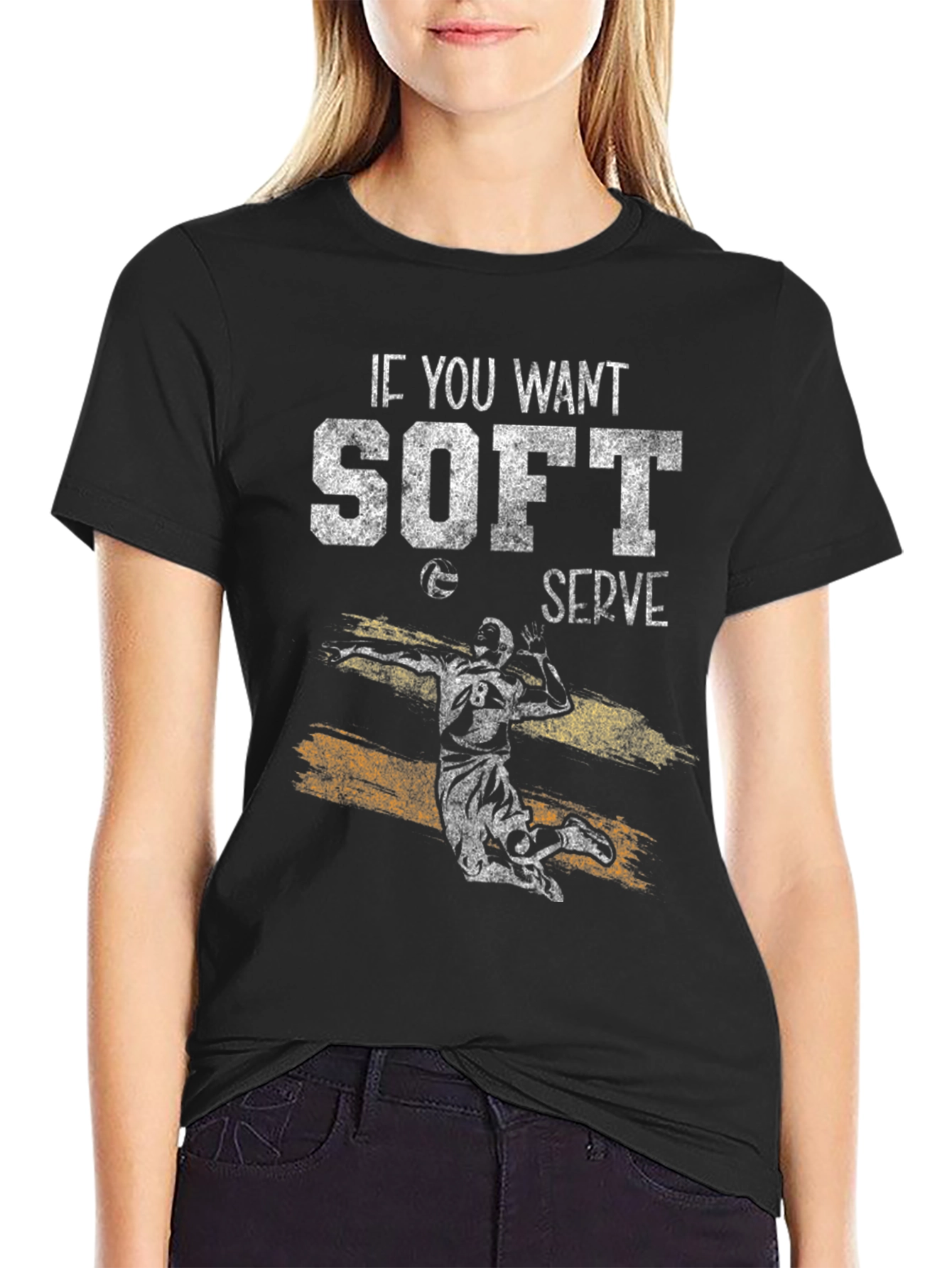 Volleyball Soft Serve Graphic Tee