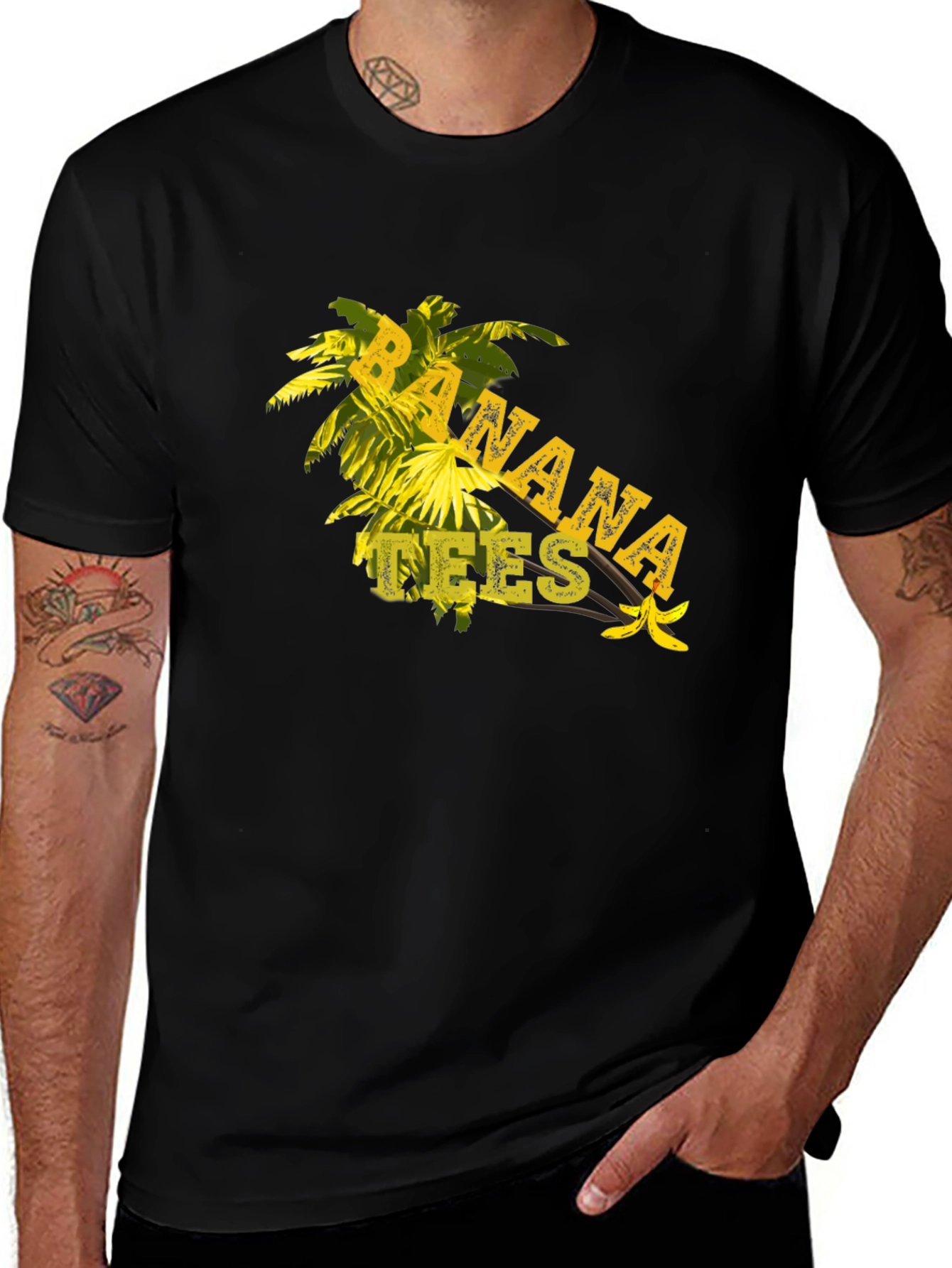 Banana Tees Black T-Shirt