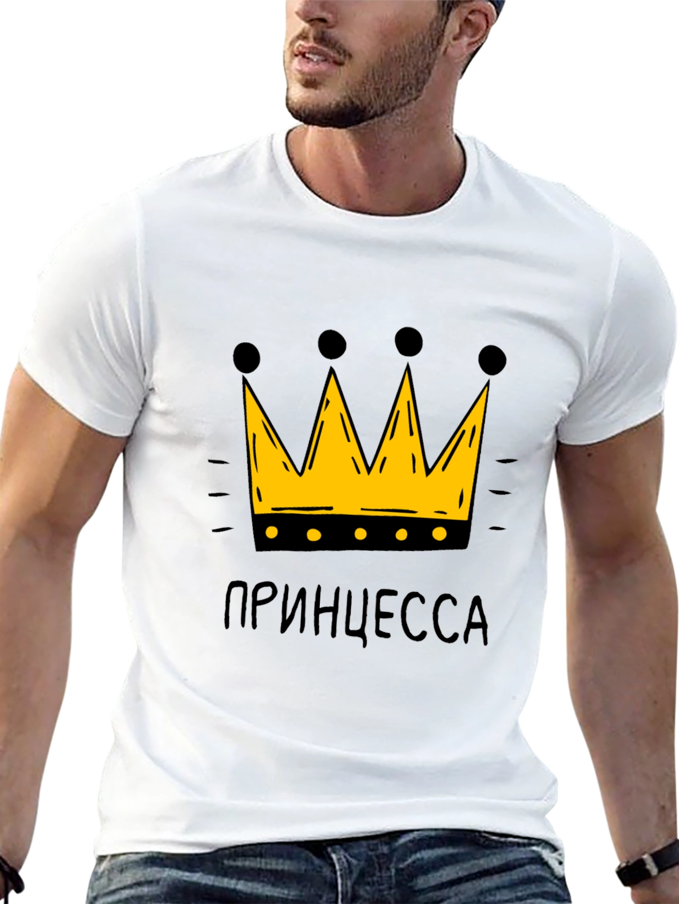Princess Crown Black T-Shirt