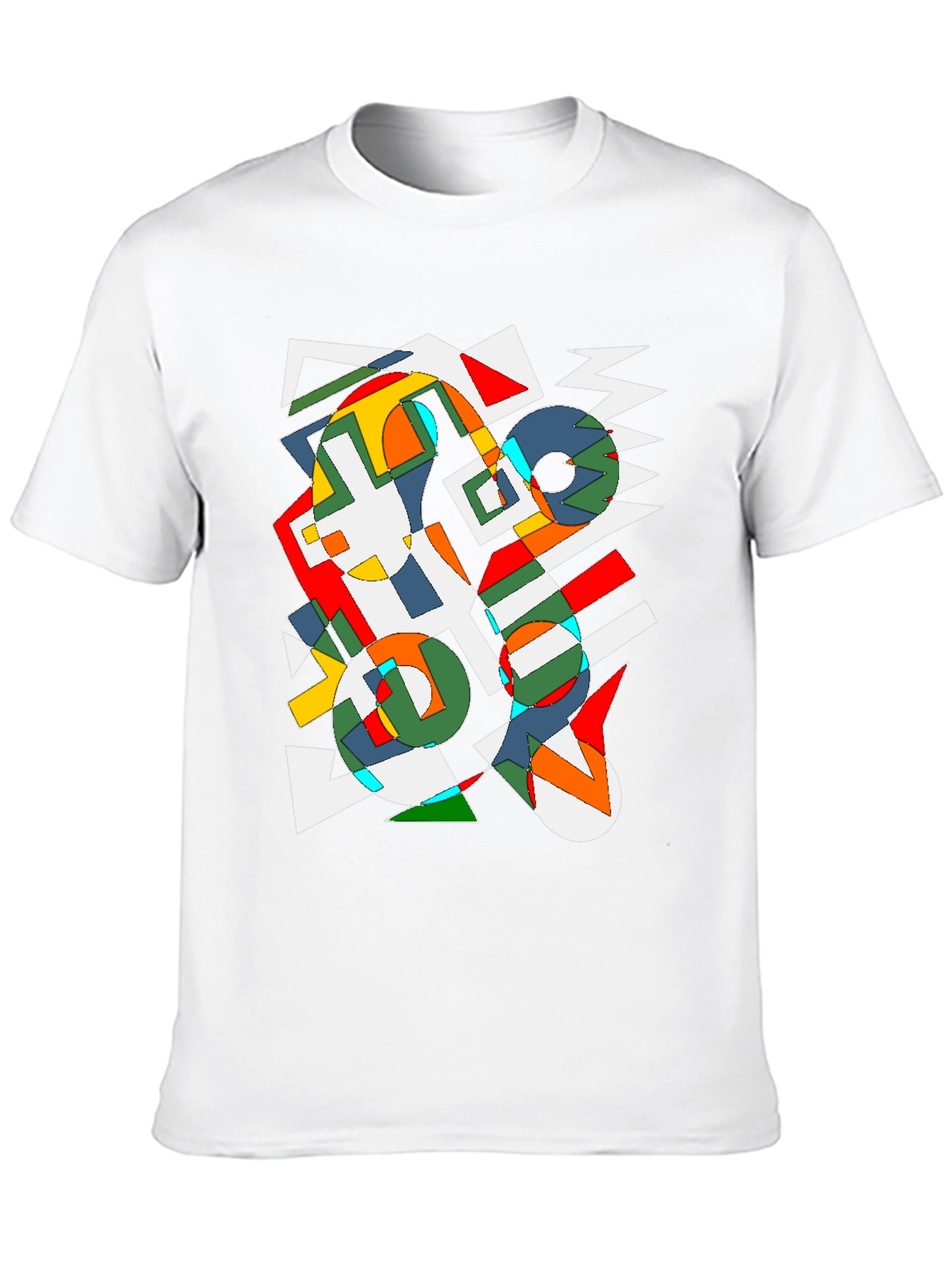 Abstract Geometric Art T-Shirt - Modern Graphic Tee